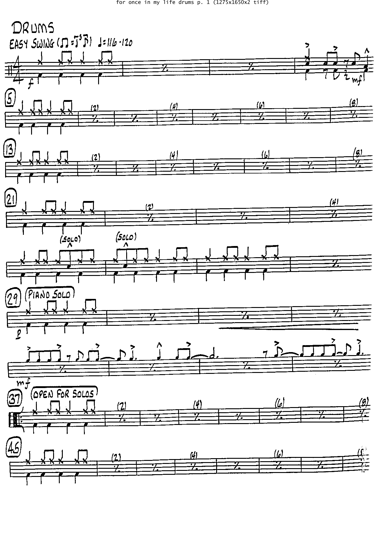 For Once In My Life - 3 horns - Frank Sinatra — page 3