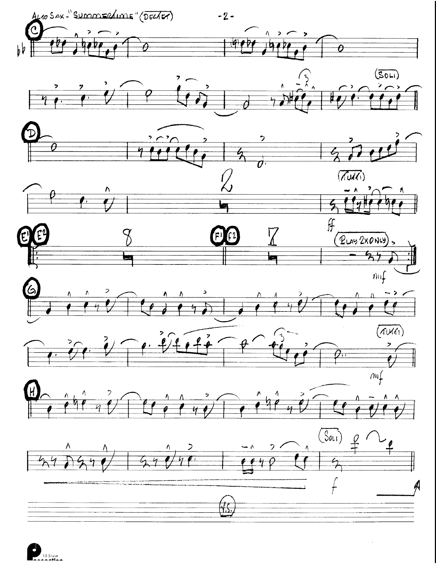 Summertime (Kenton Dectet #298) 3213 — page 2