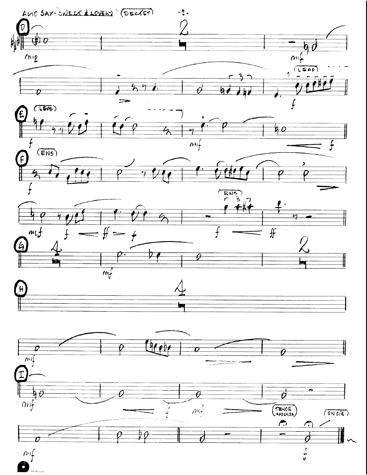 Sweet & Lovely (Kenton Dectet #265) 3213 — page 2