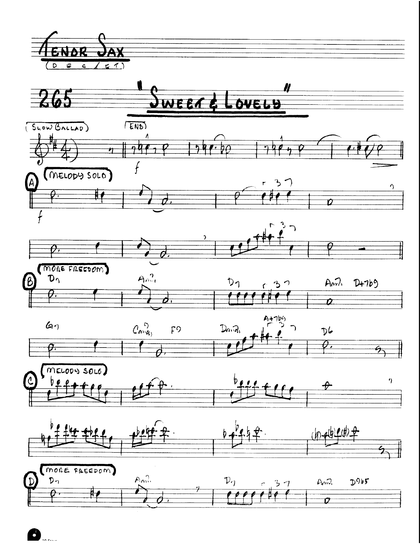 Sweet & Lovely (Kenton Dectet #265) 3213 — page 3