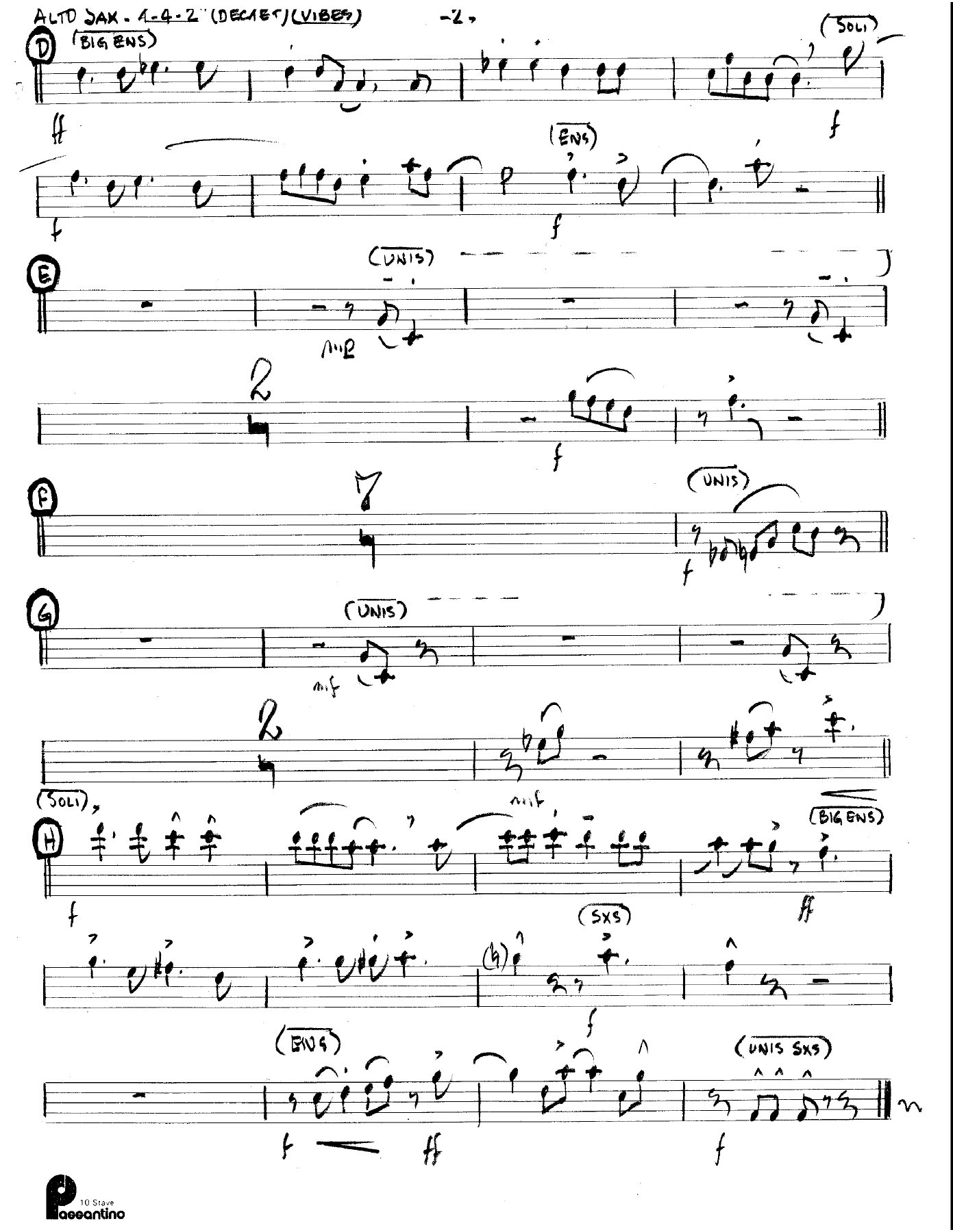 Tea For Two (Cha Cha) (Kenton Dectet #100) 3214 Vibes — page 2