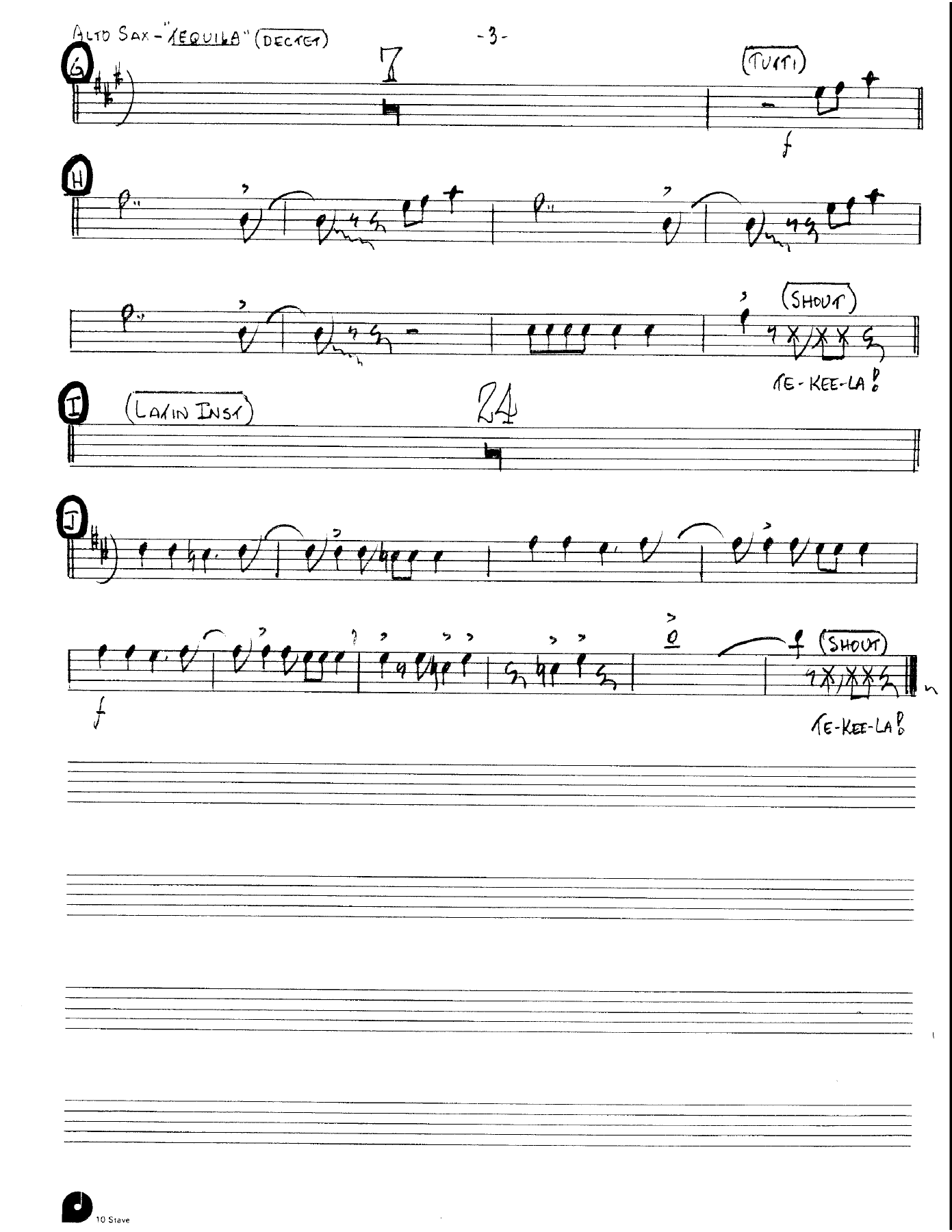 Tequila (Kenton Dectet #121) 3213 — page 3