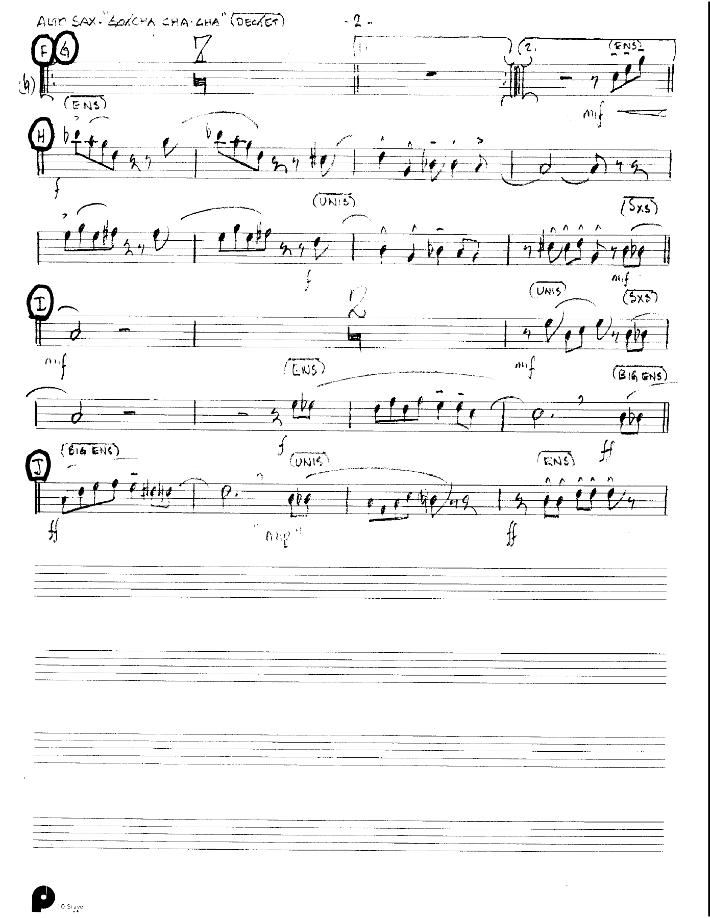 Gotcha Cha Cha (Kenton Dectet #100) 3213 — page 2