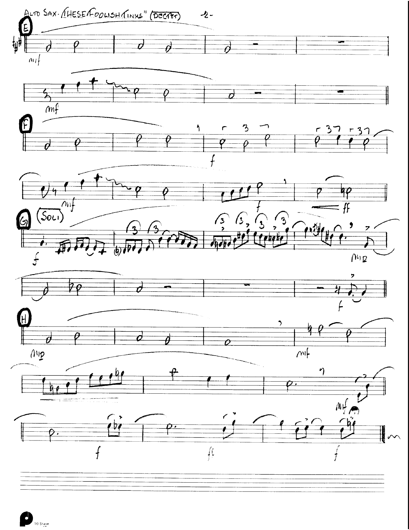 These Foolish Things (Kenton Dectet #328) 3213 — page 2