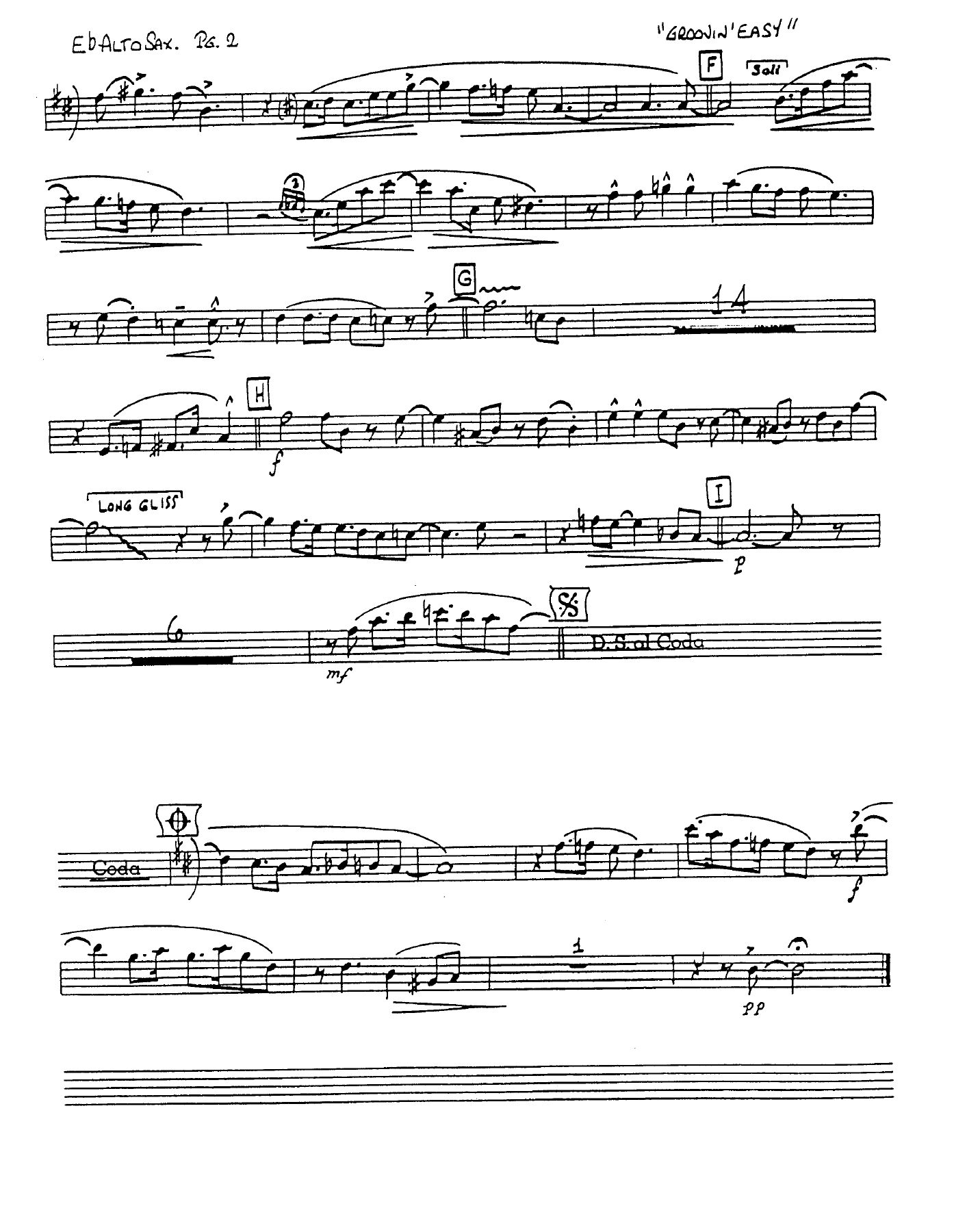 Groovin Easy Sammy Nestico Octet One Big PDF File — page 2