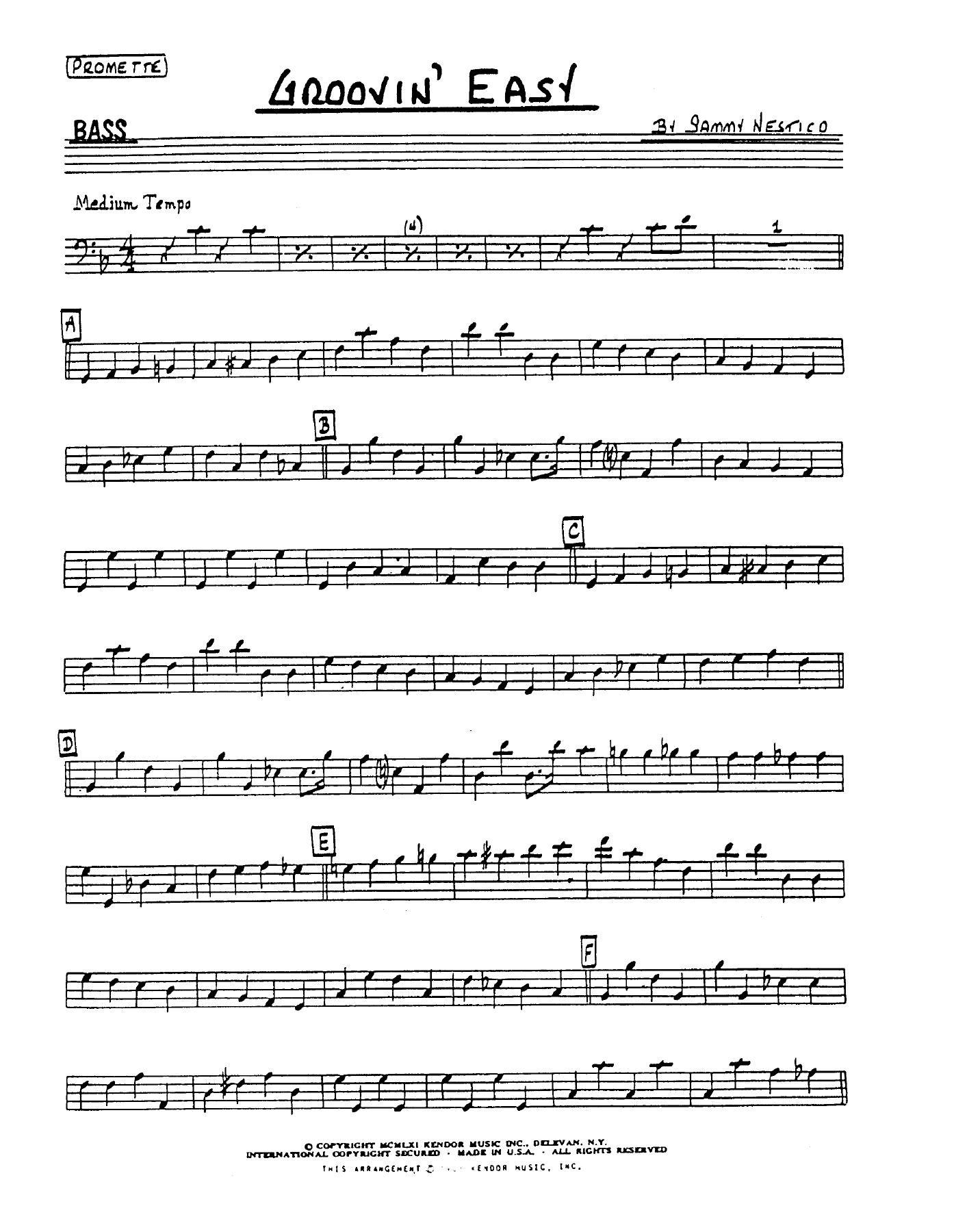 Groovin Easy Sammy Nestico Octet One Big PDF File — page 3