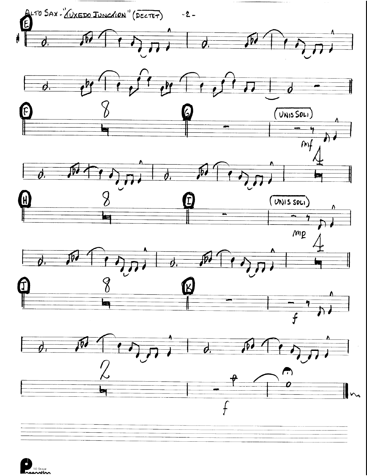 Tuxedo Junction - 6 horns + Rhythm - Stan Kenton Dectet — page 2
