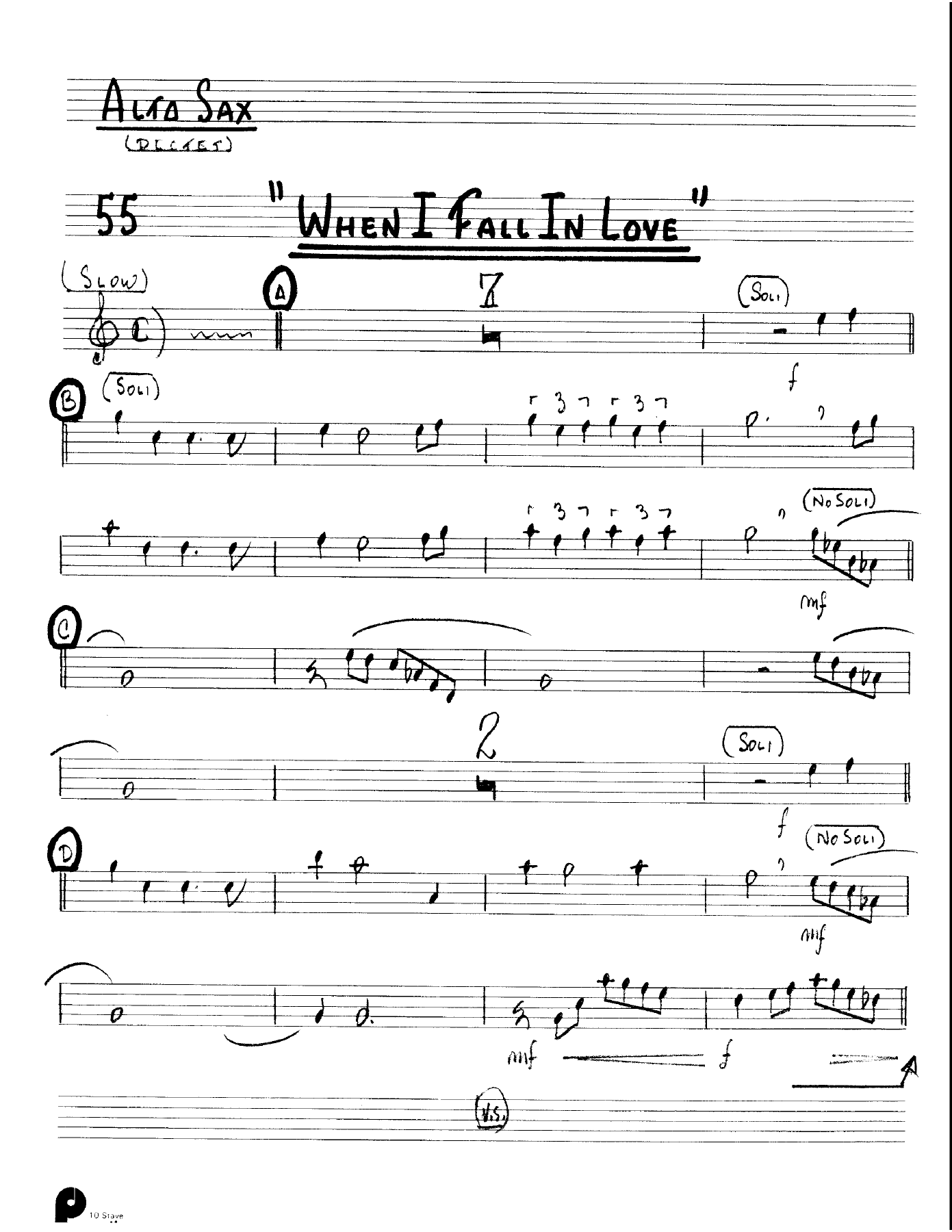 When I Fall In Love (Kenton Dectet #055) 3213 — sheet music preview