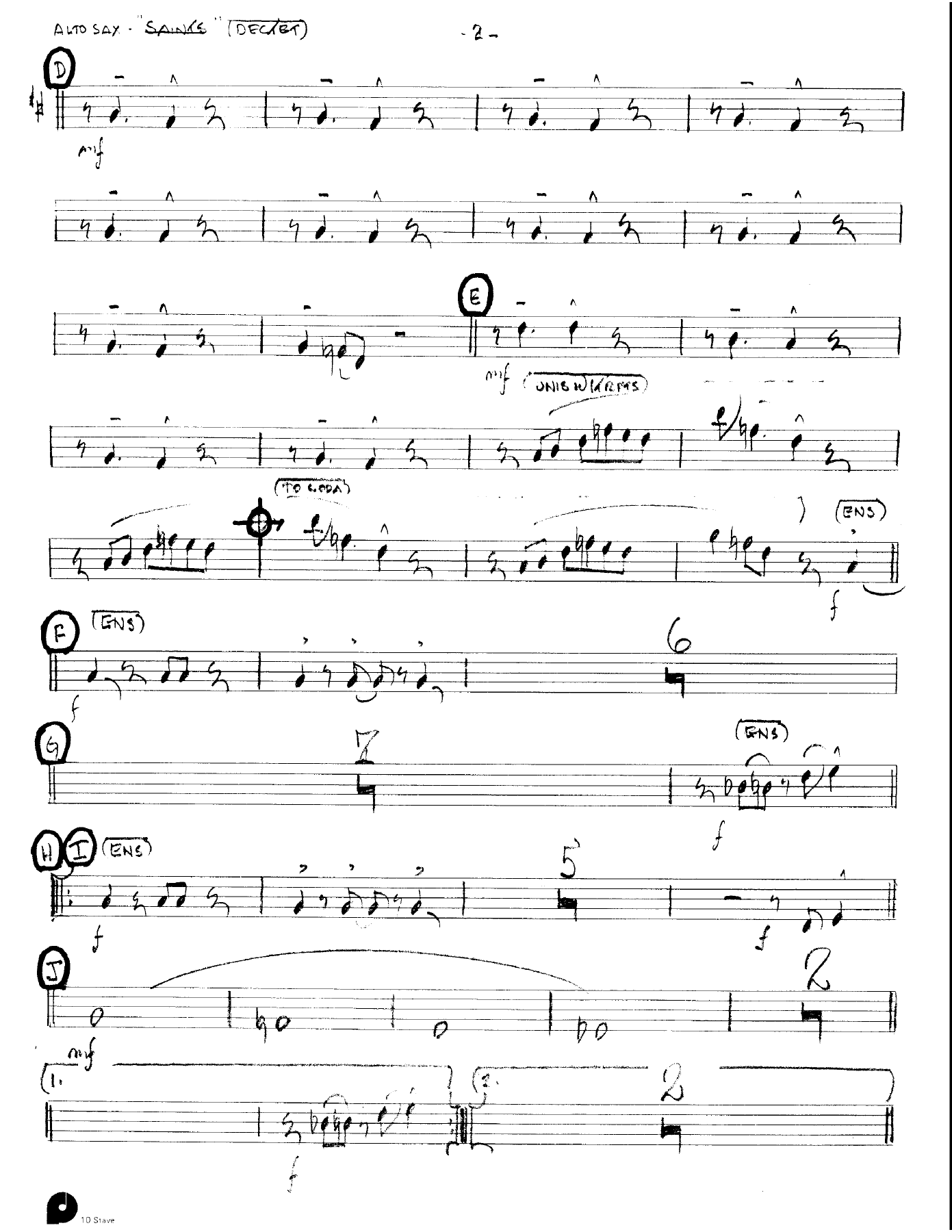When The Saints Go Marching In (Kenton Dectet #355) 3213 — page 2