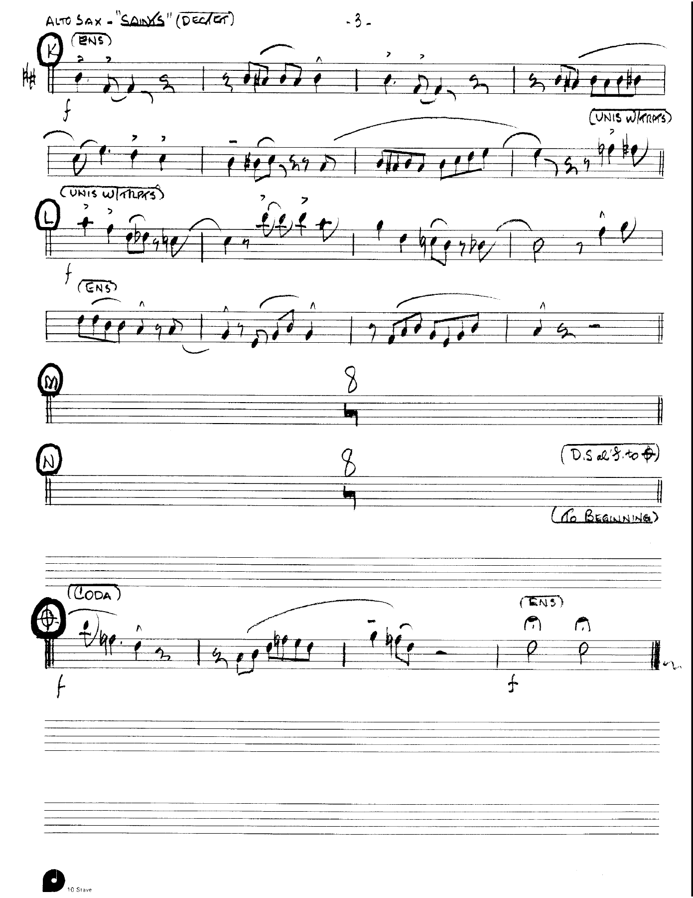 When The Saints Go Marching In (Kenton Dectet #355) 3213 — page 3