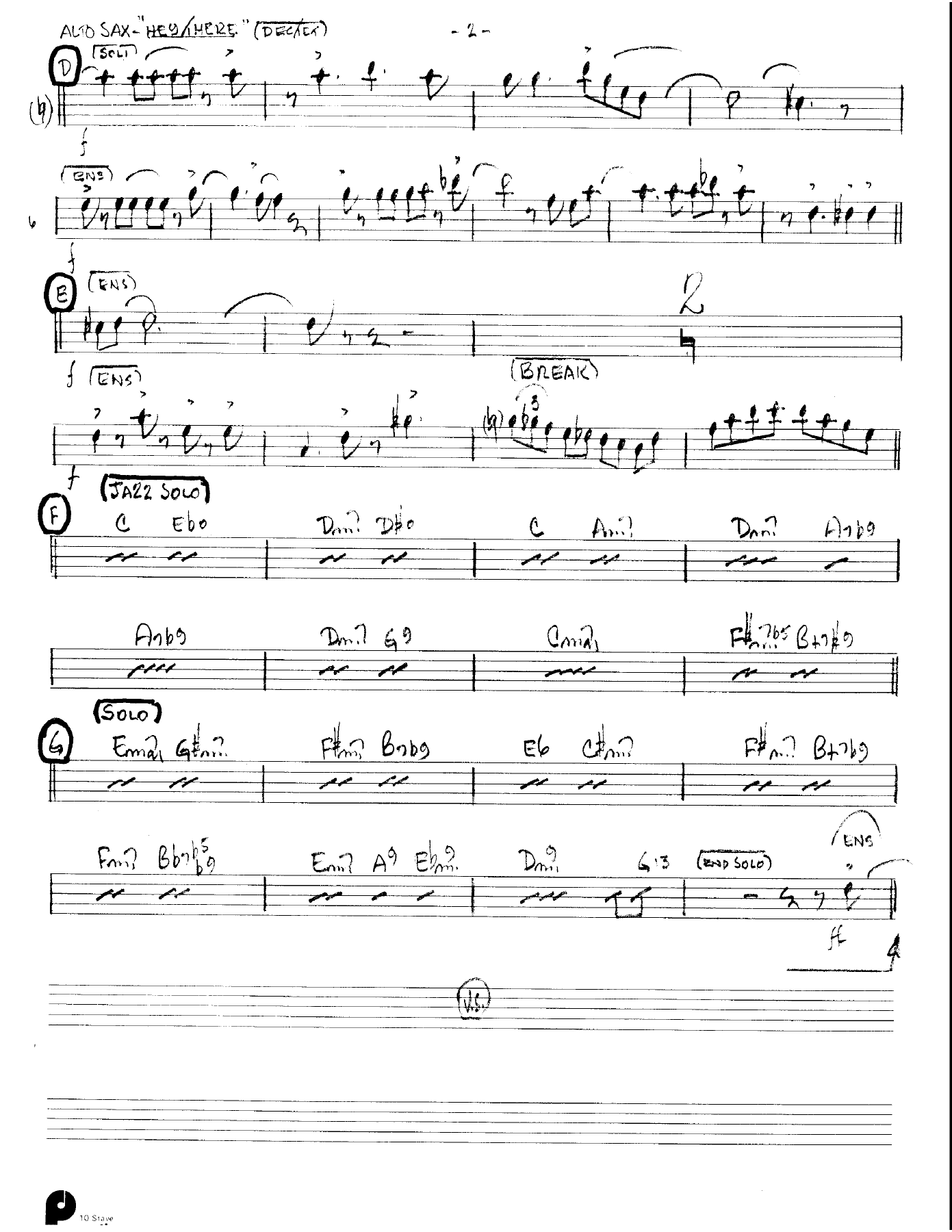 Hey There (Kenton Dectet #246) 3213 — page 2