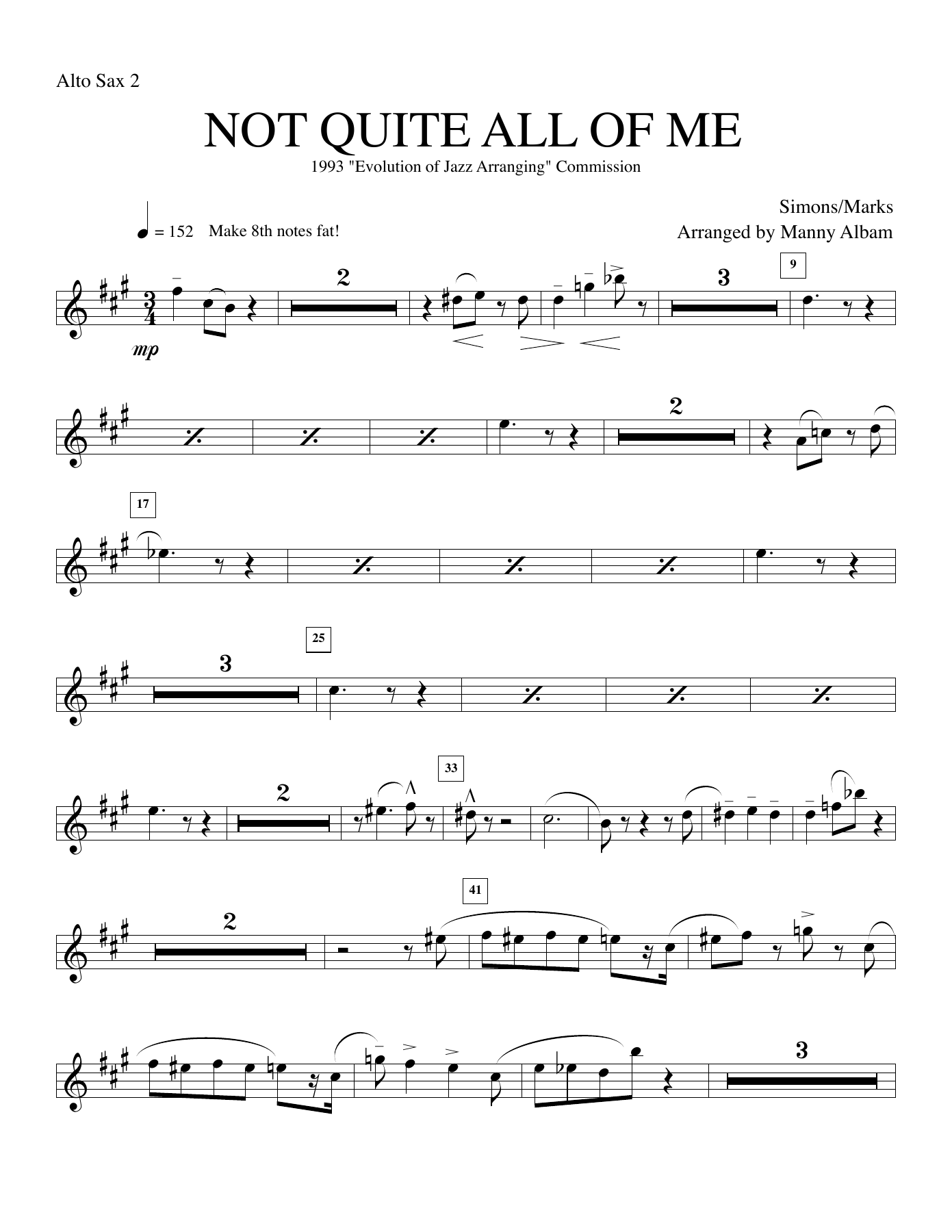 2. Alto — sheet music cover (first page)