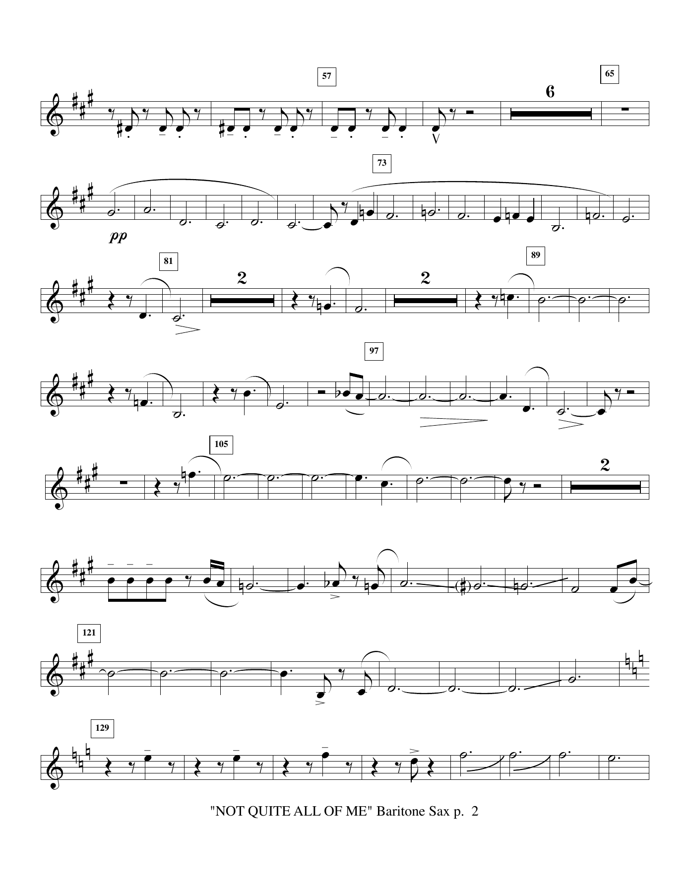 4a. Bari Sax — page 2