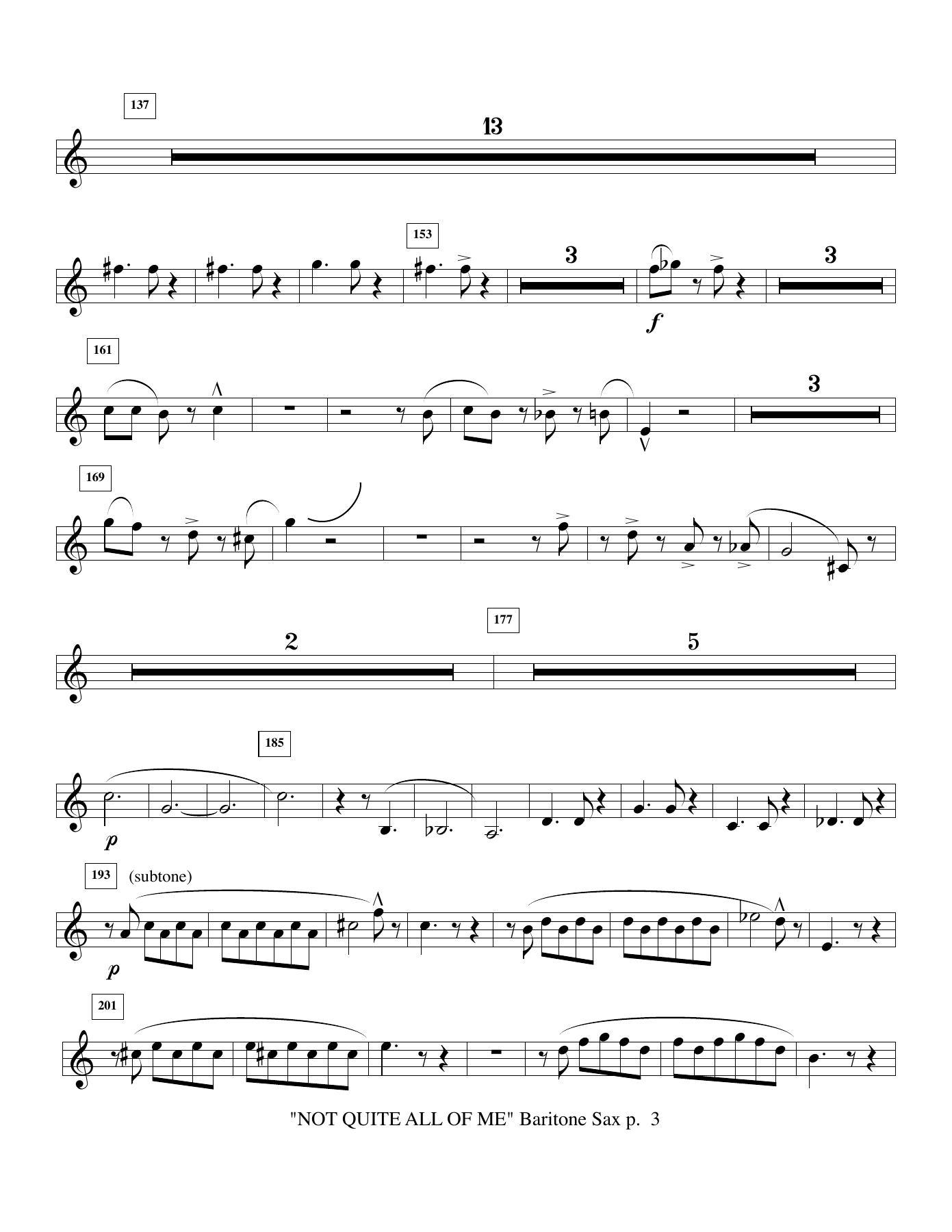 4a. Bari Sax — page 3