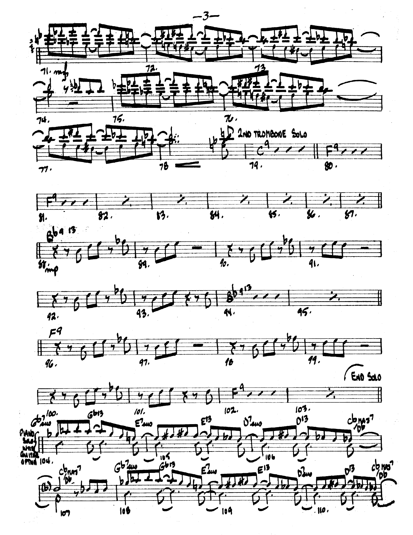 5 bones+Rhythm - Yo-Yo - Mike Barone - Conductor — page 3