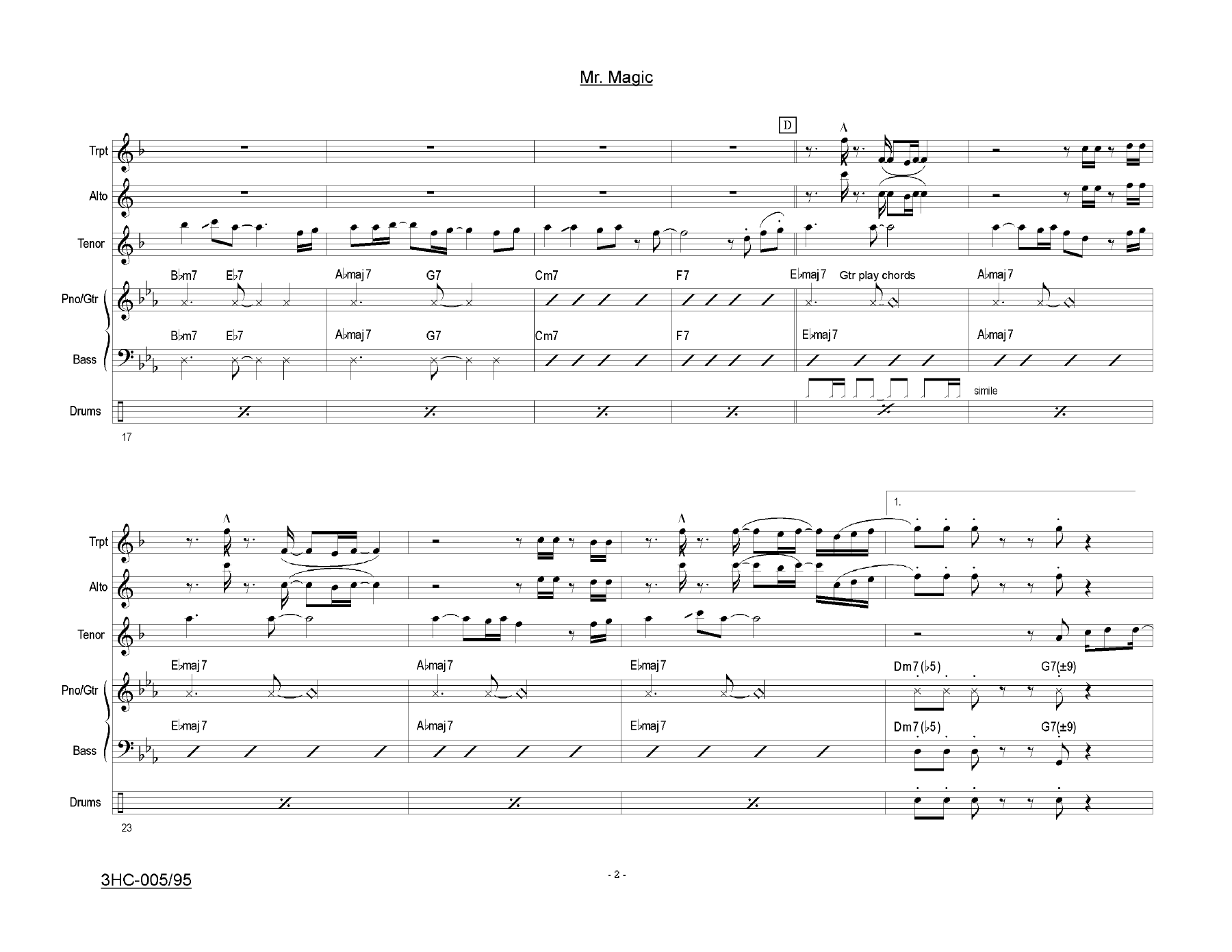Mr. Magic score — page 2