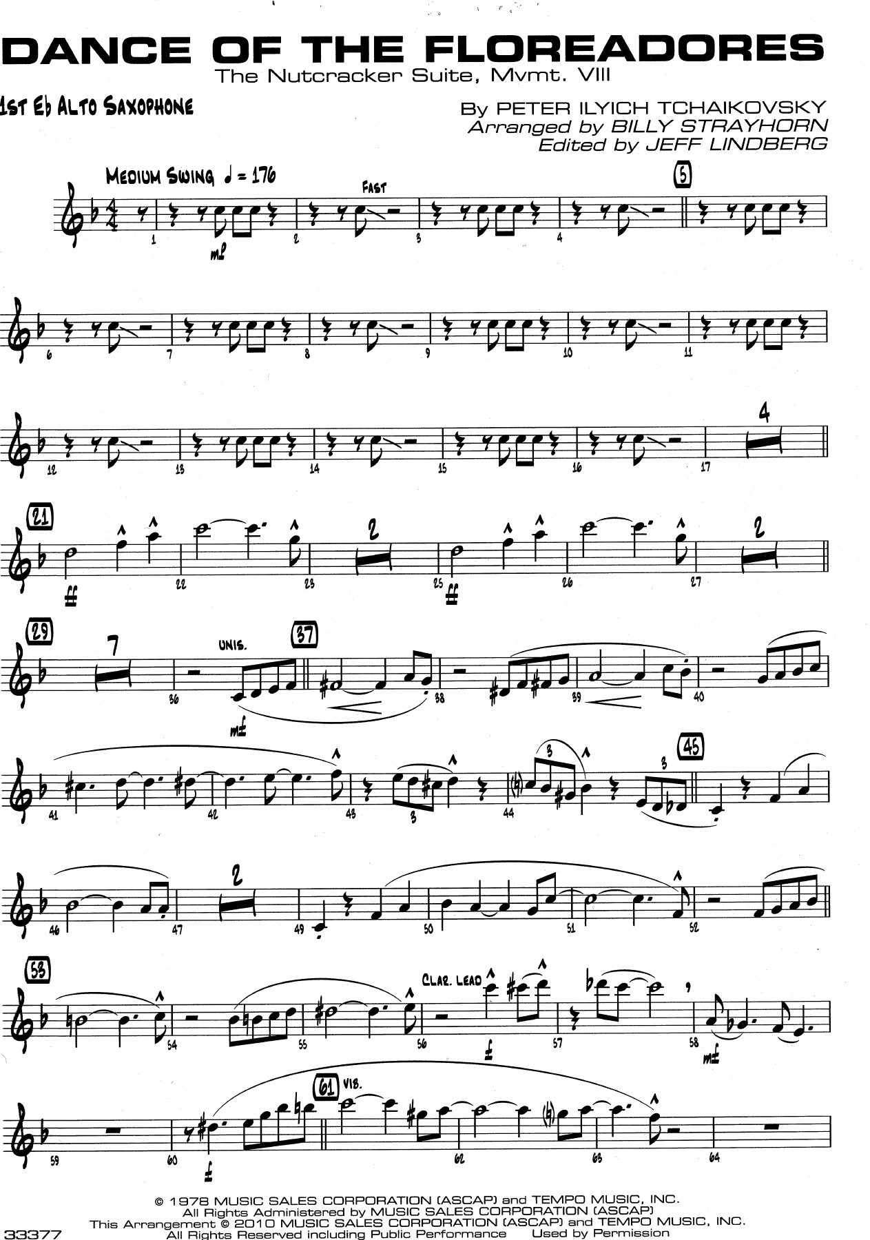 Dance Of The Floreadores — big_band_vocal sheet music arranged by BILLY STRAYHORN | Jazz Standard