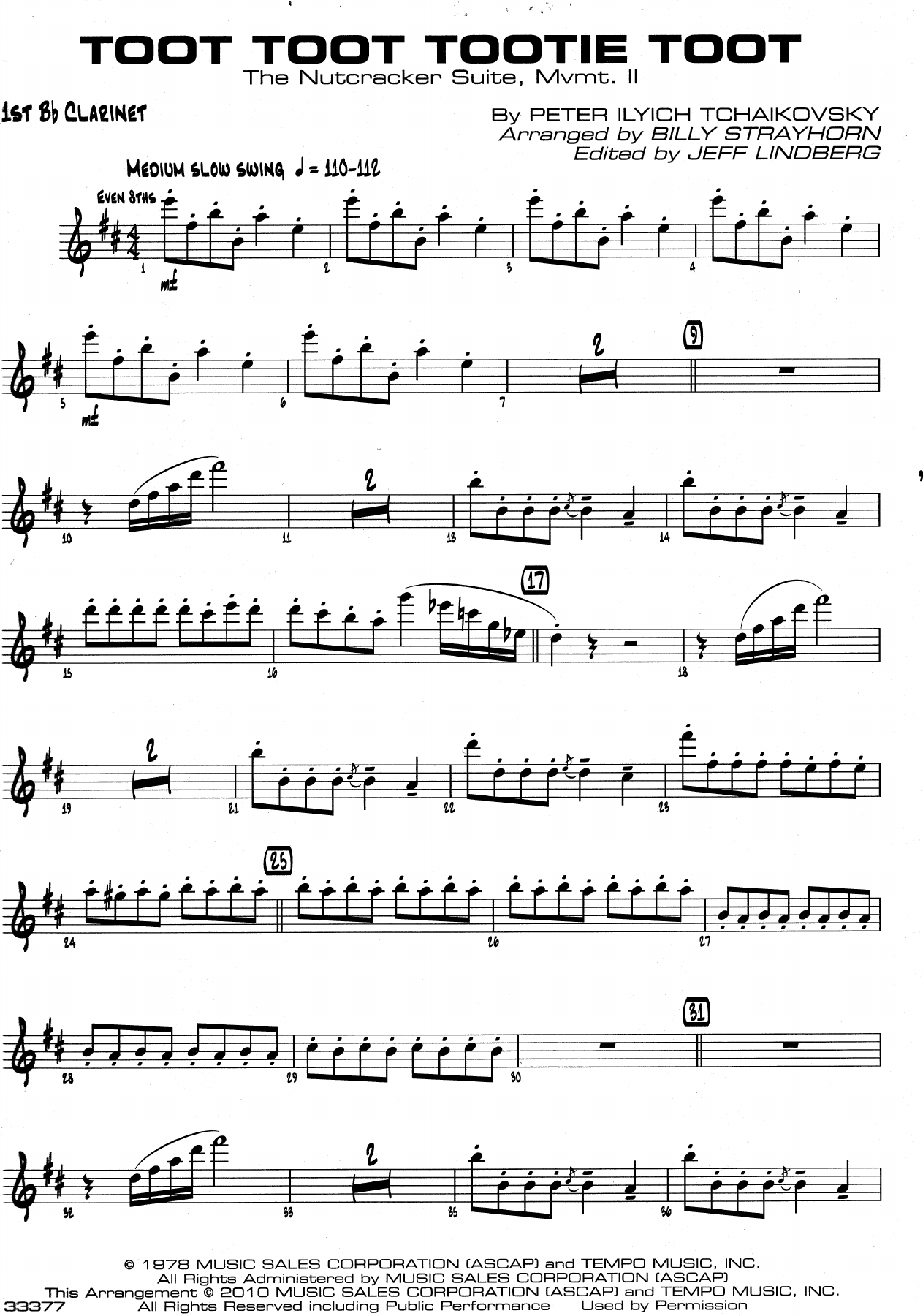 Toot Toot Tootie Toot — sheet music cover (first page)