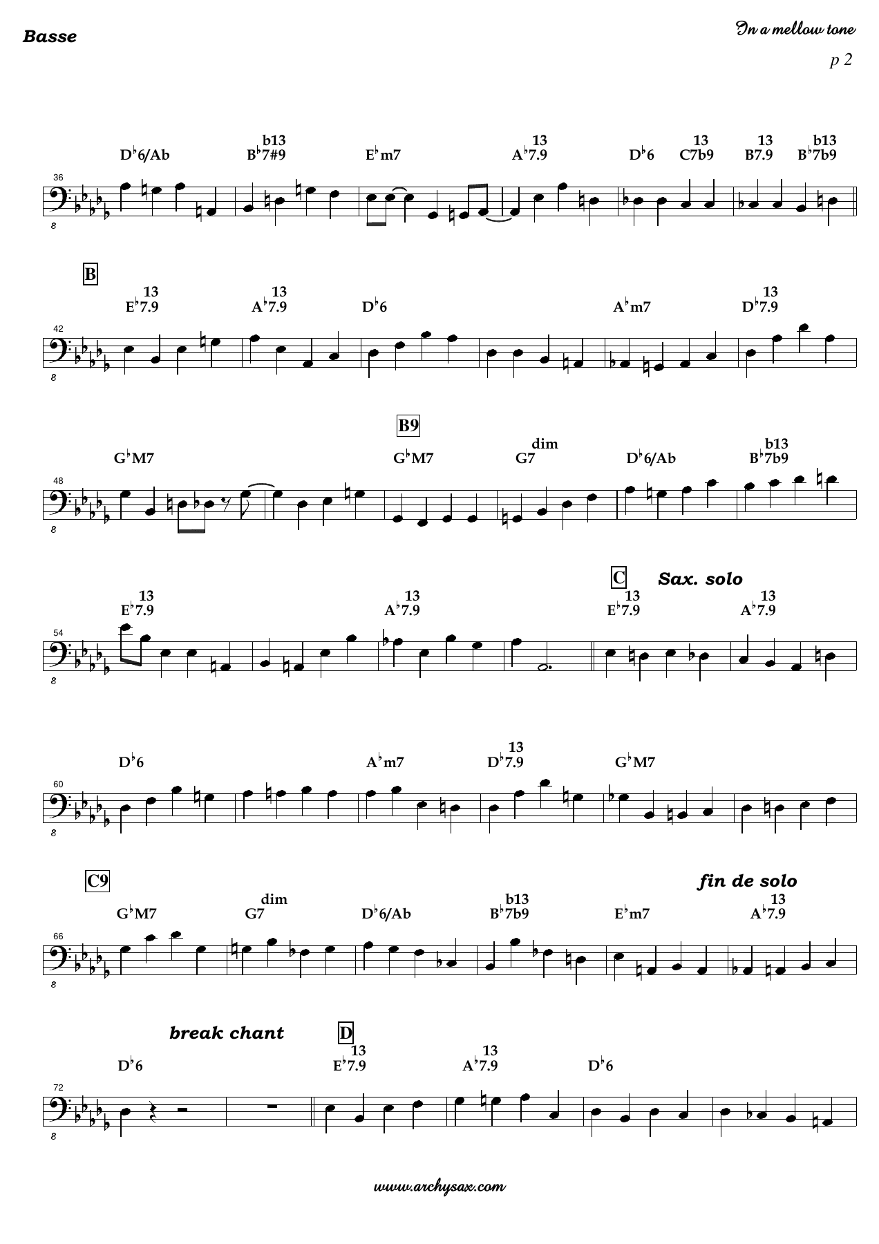 In a mellow tone Basse — page 2