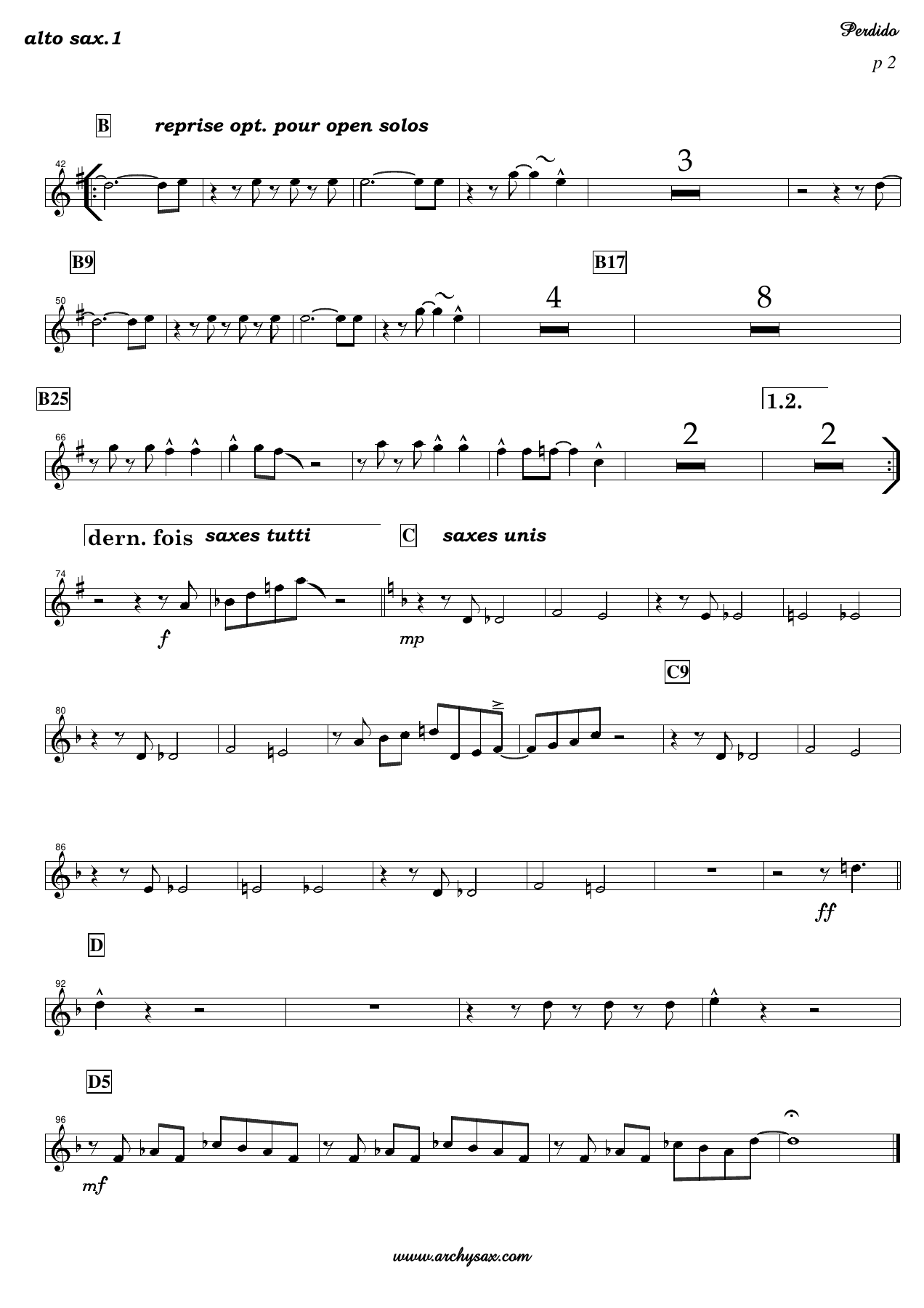 Perdido alto sax.1 — page 2