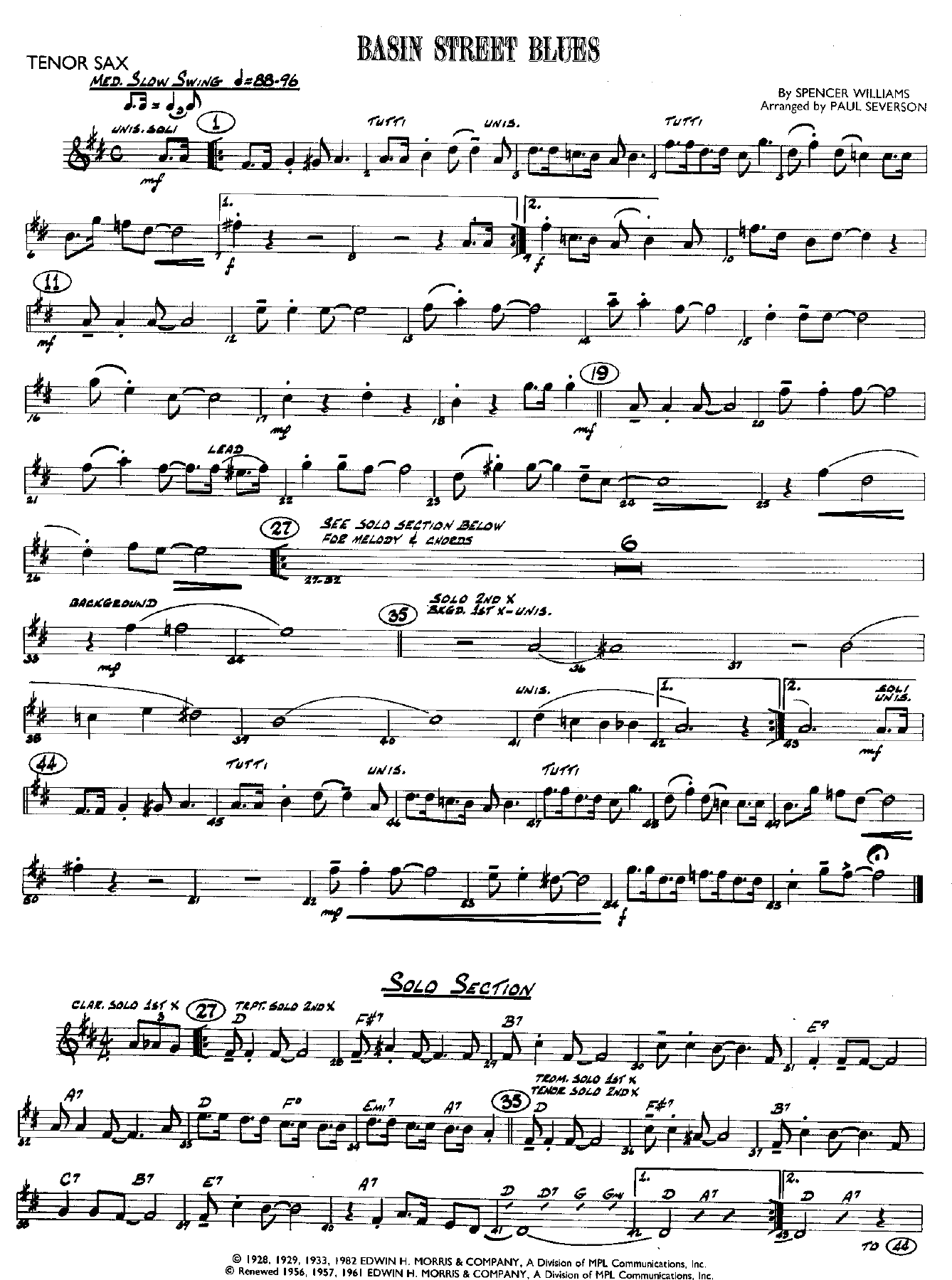Basin Street Blues — page 2