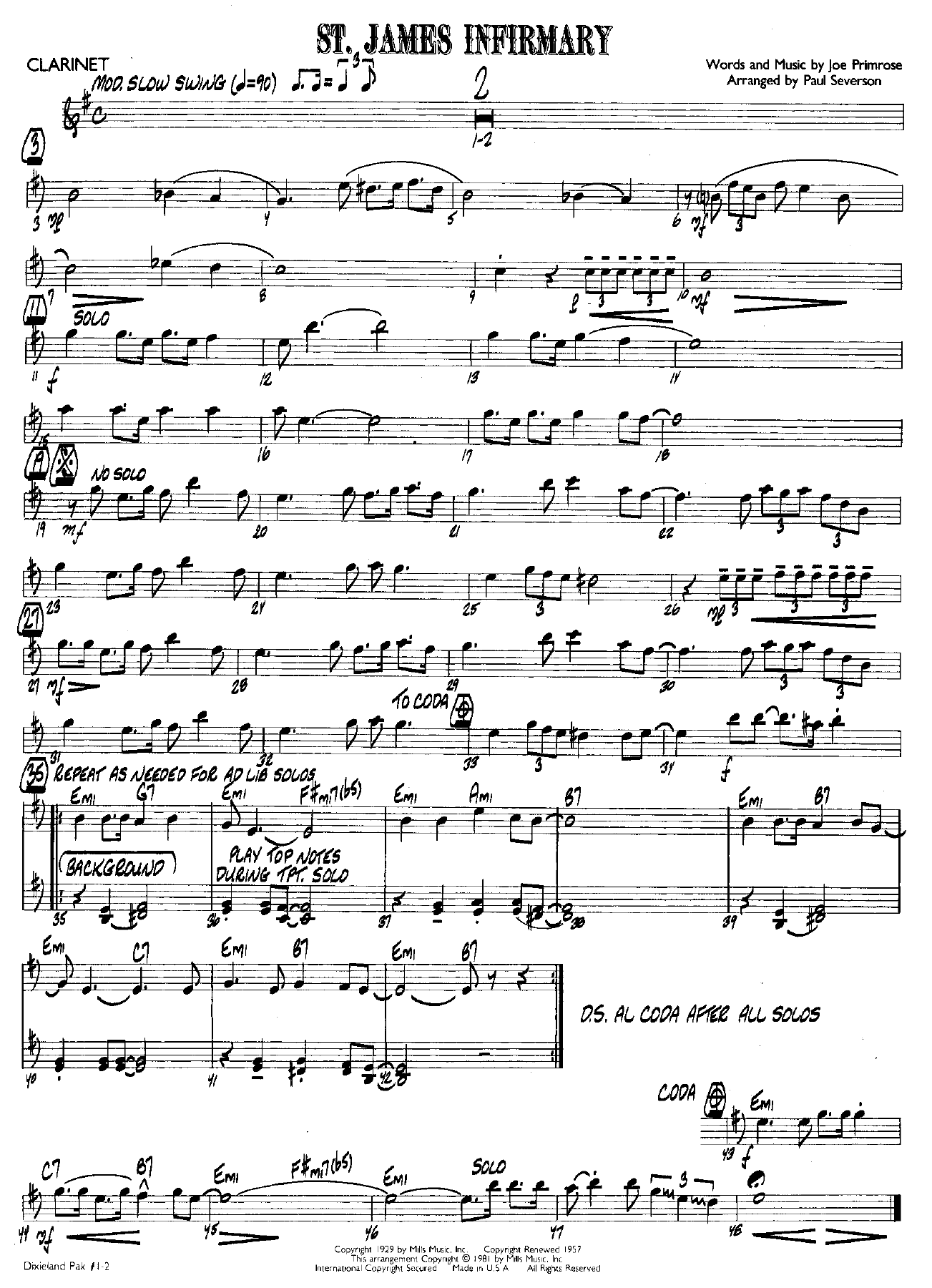 St.James Infirmary — page 2