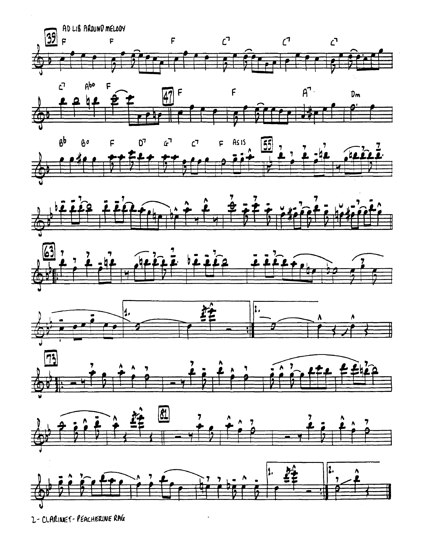 Peacherine Rag — page 2