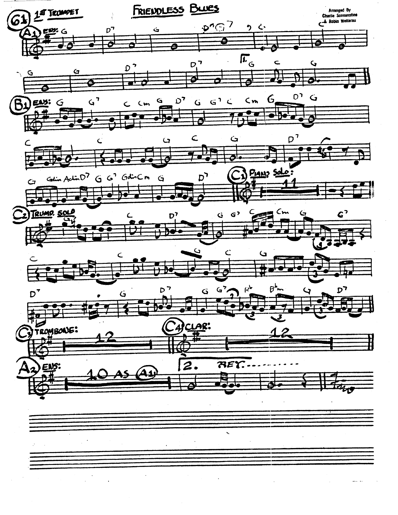 Friendless Blues - Sonnanstine & Wetterau - Handwritten — page 2