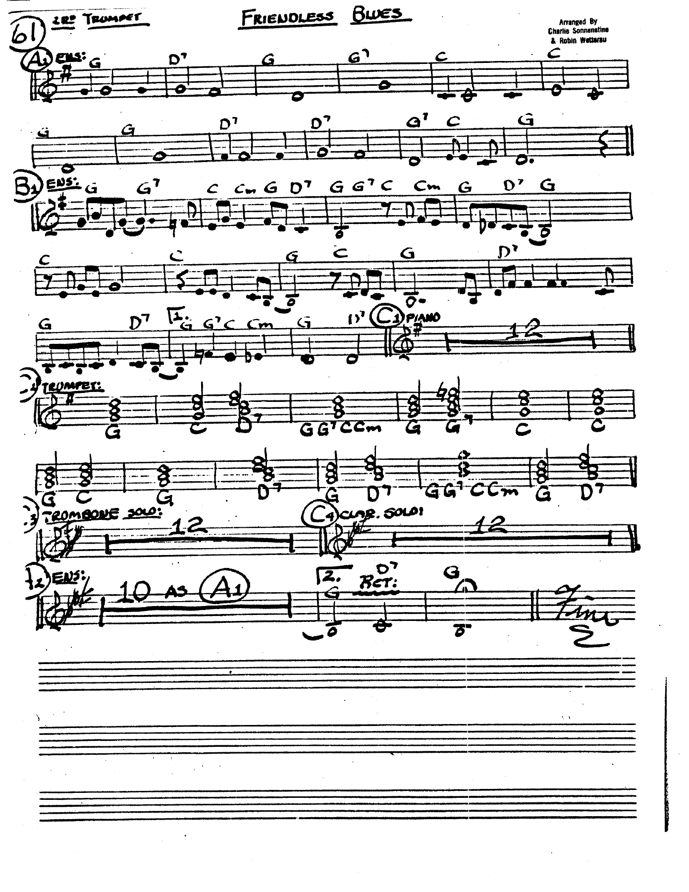 Friendless Blues - Sonnanstine & Wetterau - Handwritten — page 3