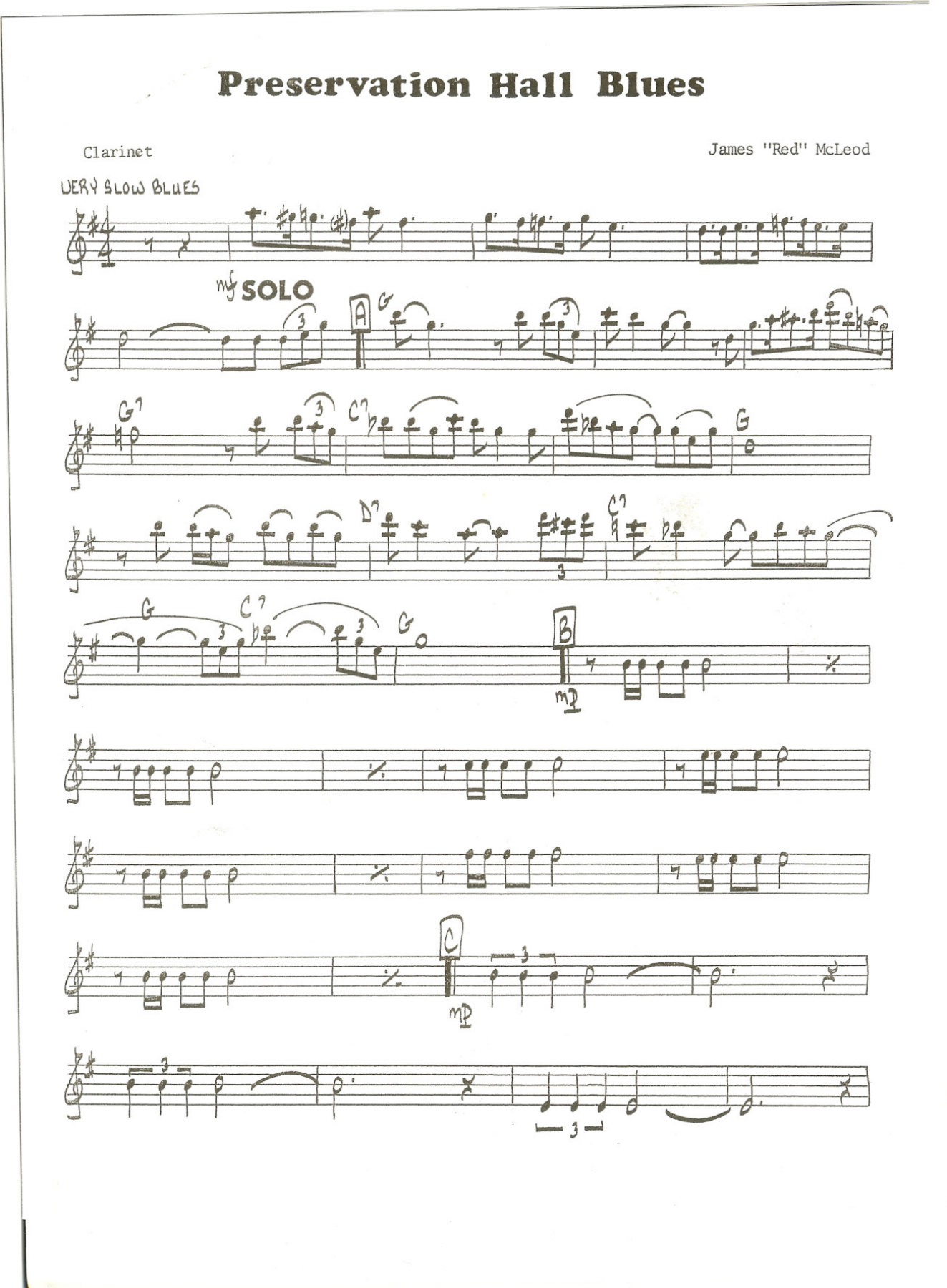 Preservation Jazz Hall Blues — page 3