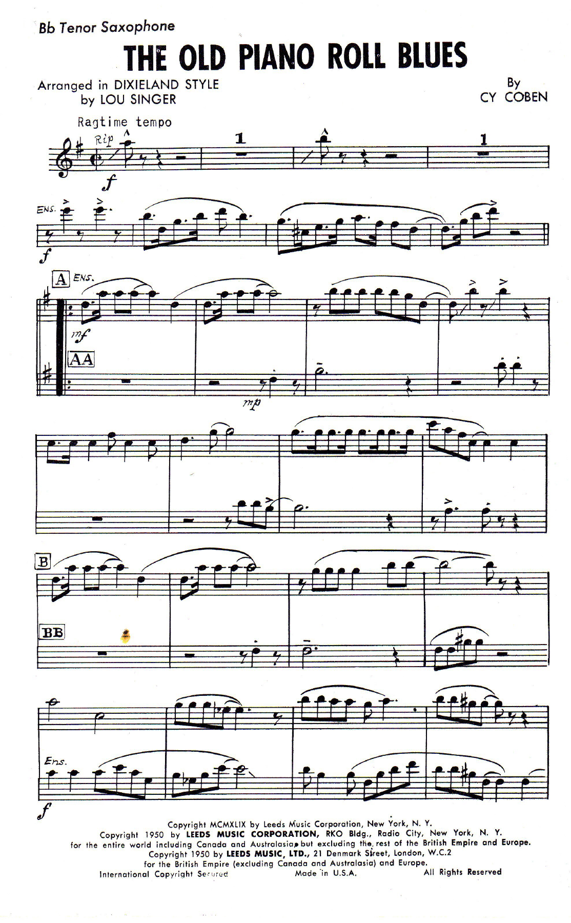 The Old Piano Roll Blues — page 3