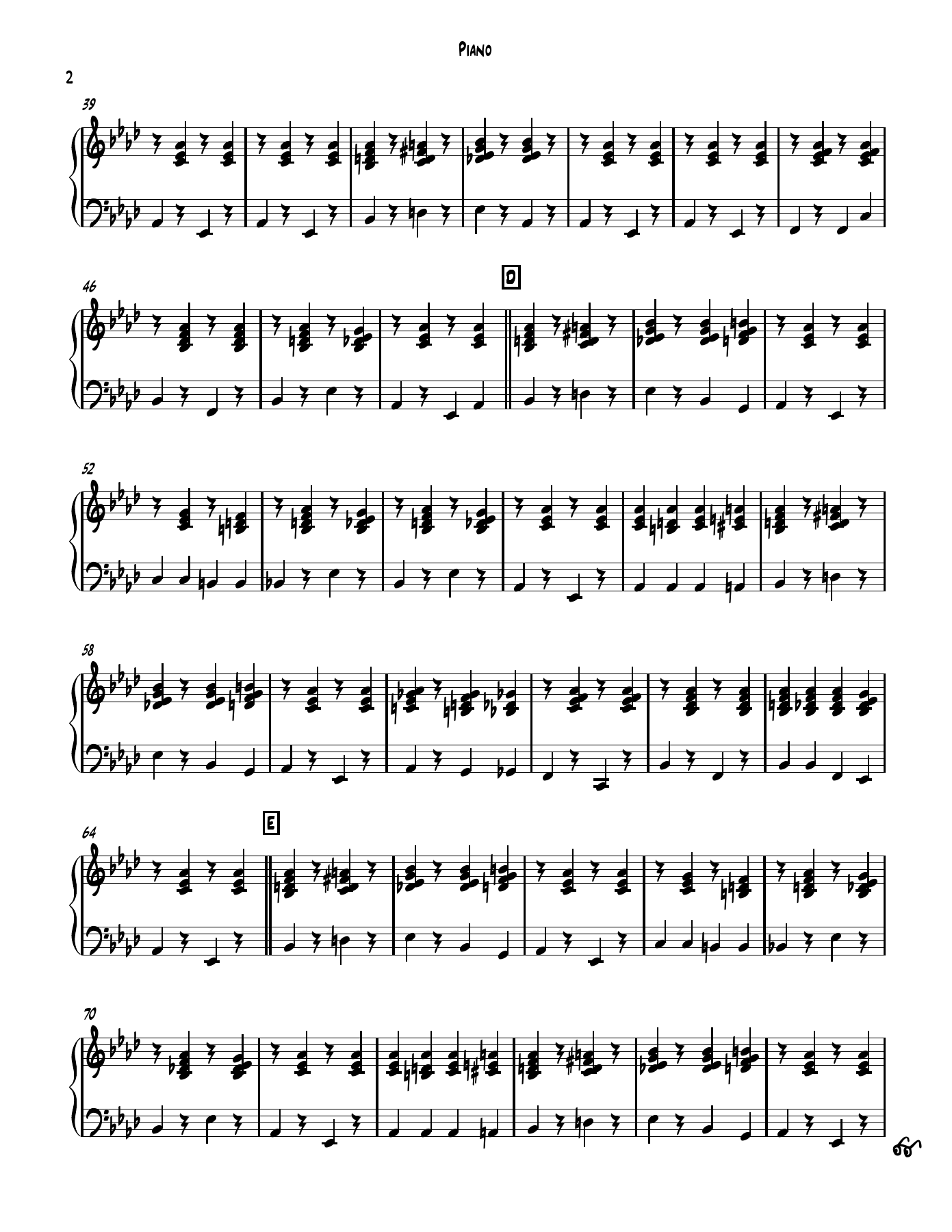 Muskrat Ramble Piano — page 2