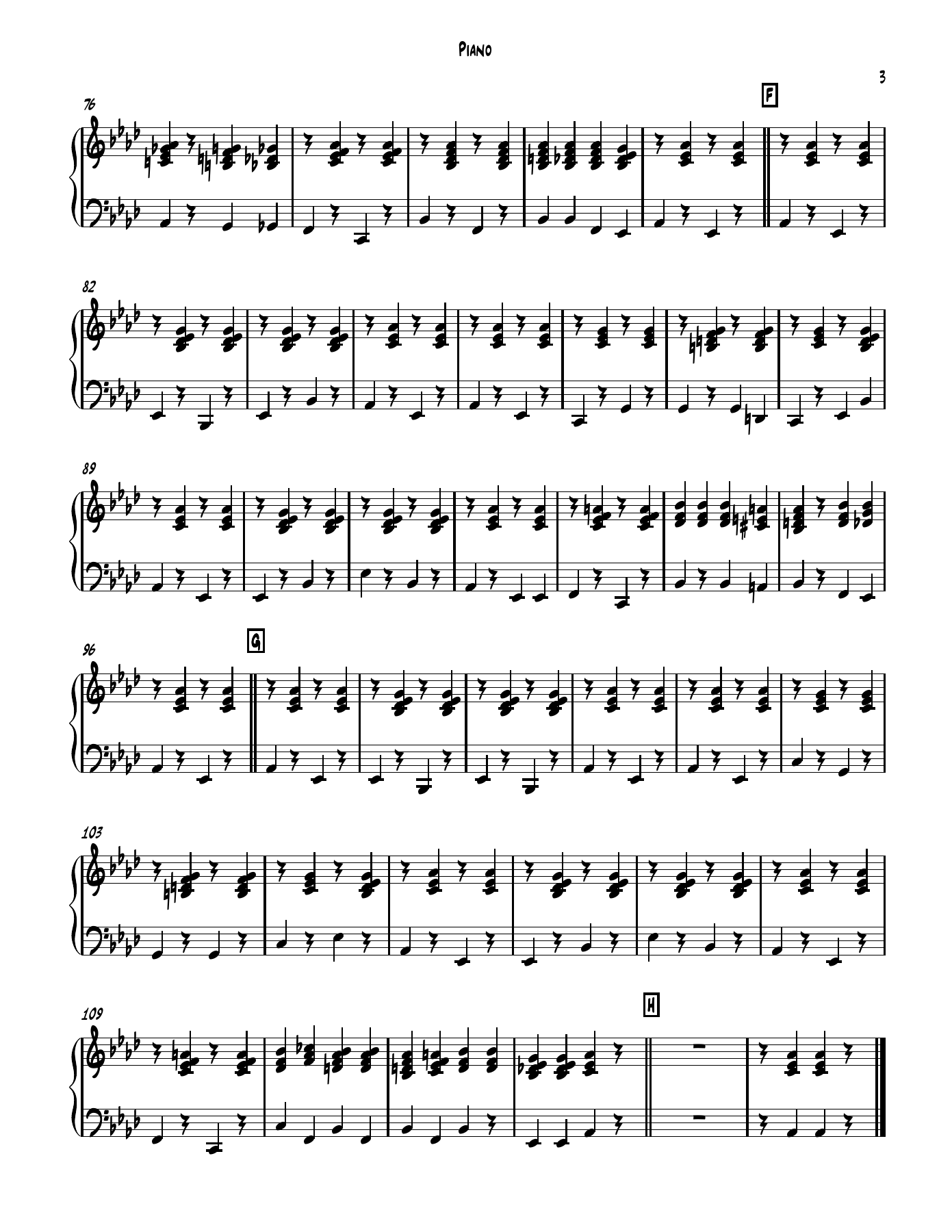 Muskrat Ramble Piano — page 3