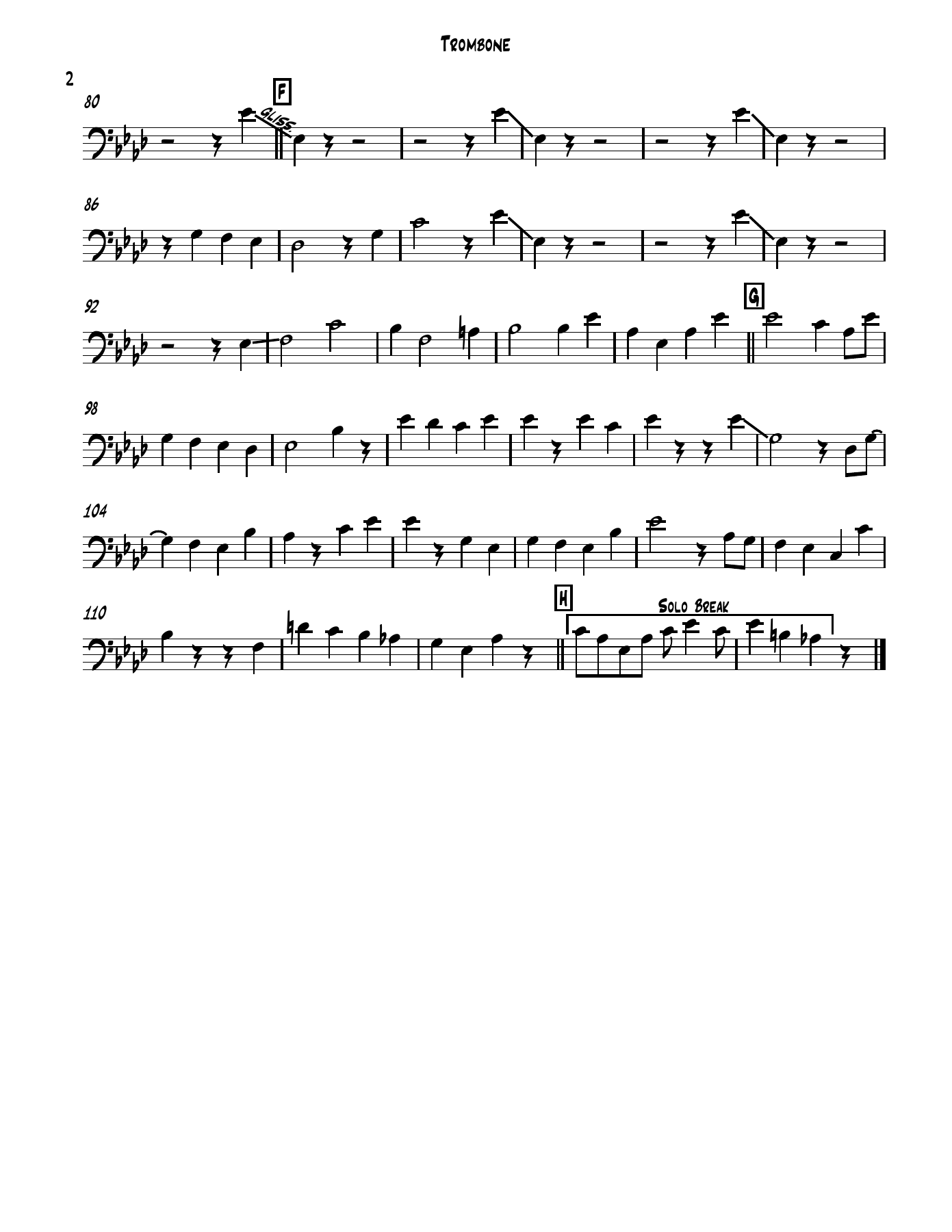 Muskrat Ramble Trombone — page 2
