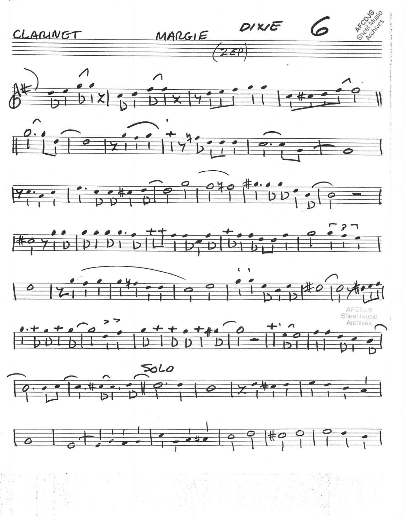 Margie — Petit Ensemble sheet music by Zep Meissner | Traditional