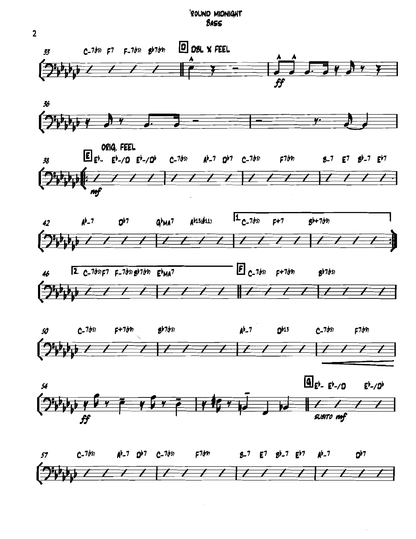 Roundmidnight Bass — page 2