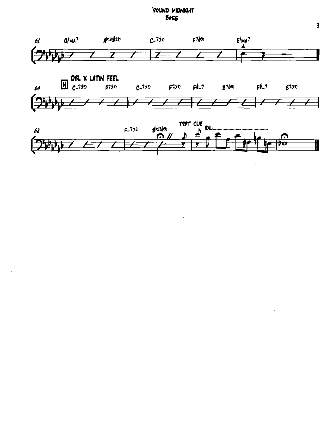 Roundmidnight Bass — page 3
