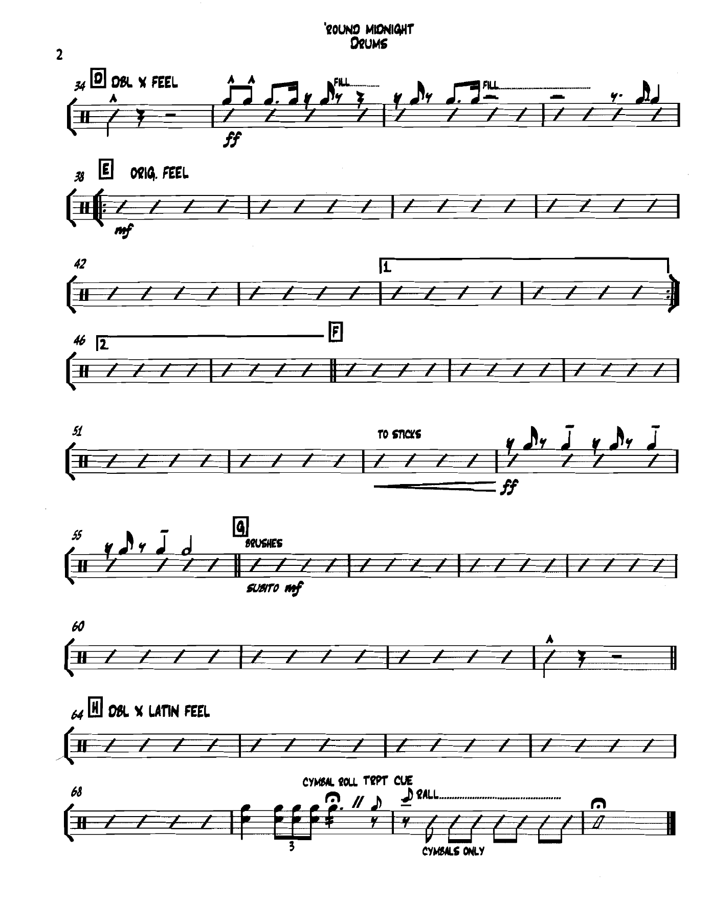 Roundmidnight Drums — page 2