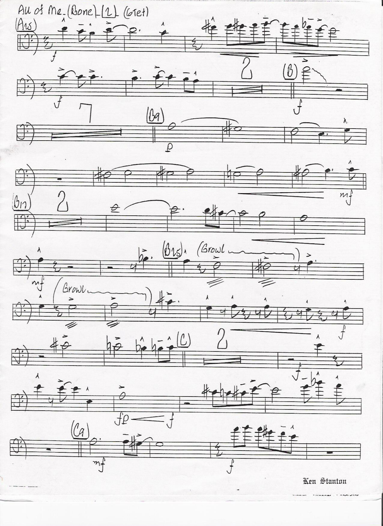 TROMBONE 171 all of me — page 2