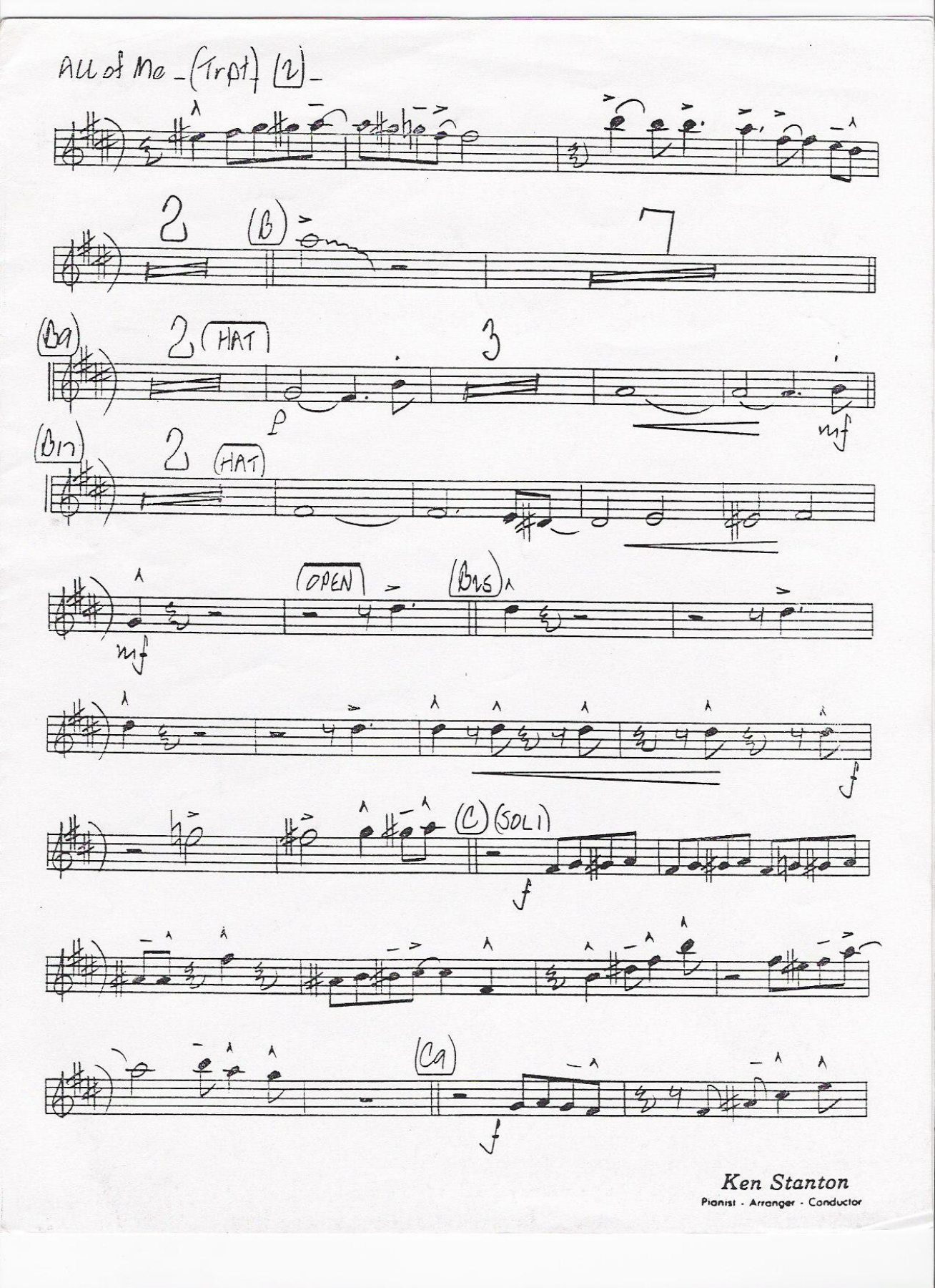 TRUMPET 171 all of me — page 2