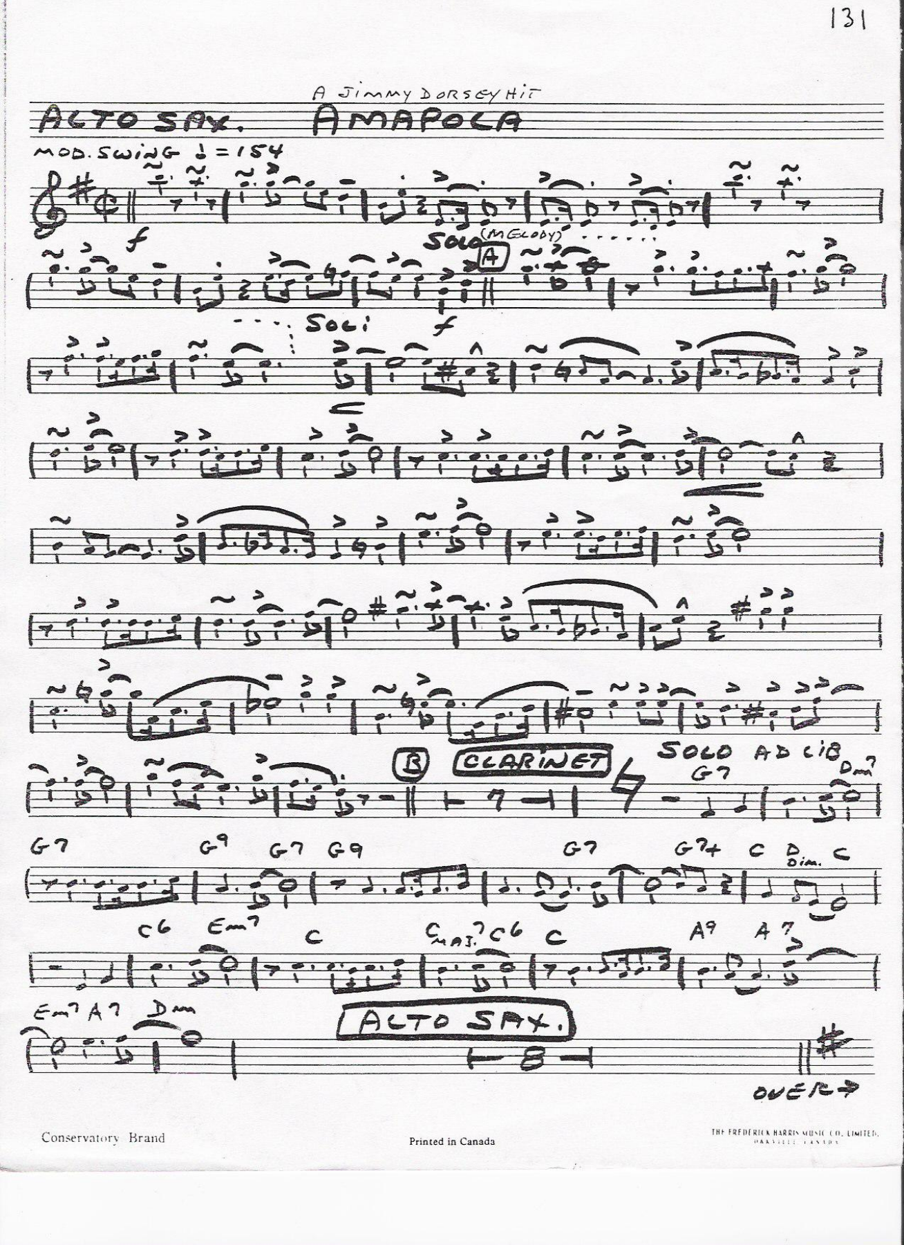 ALTO 131 amapola — sheet music preview