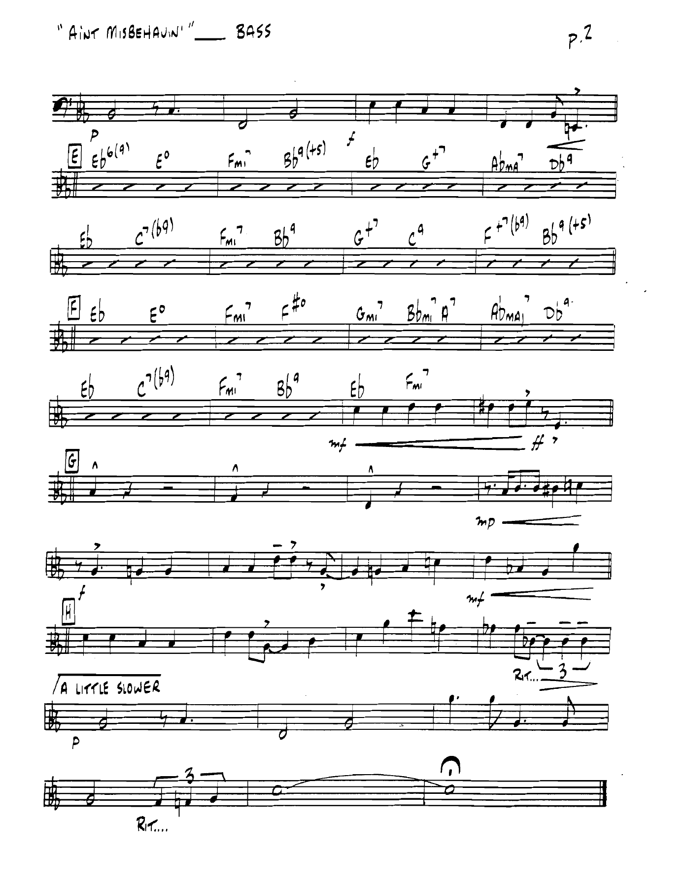 Aintmisbehavin Bass — page 2