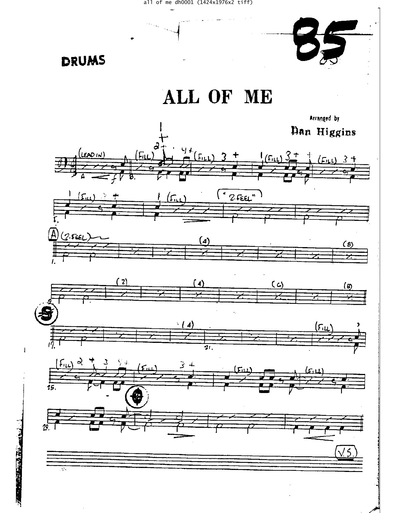 All Of Me -Dr — sheet music cover (first page)