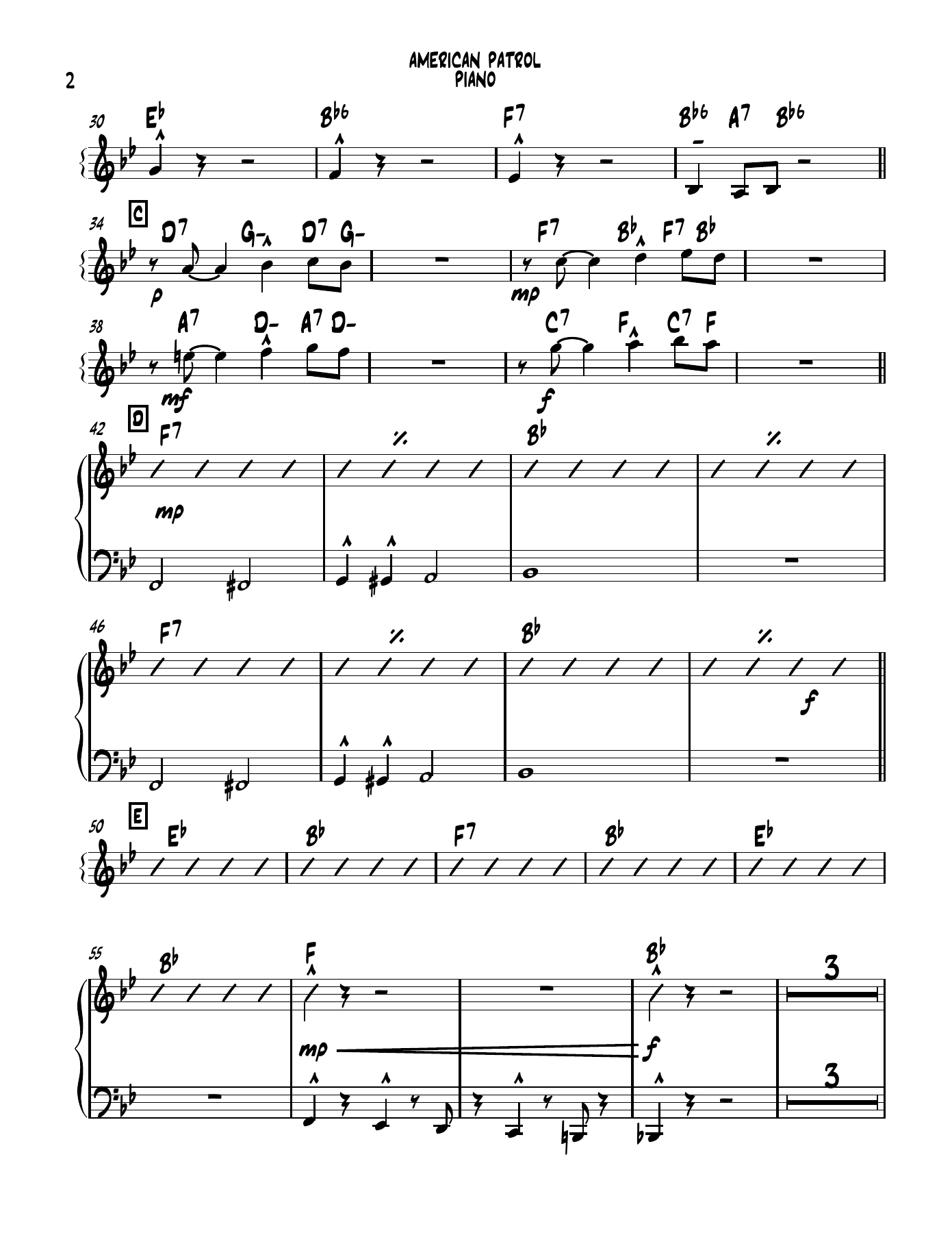 american patrol 01 PIANO — page 2