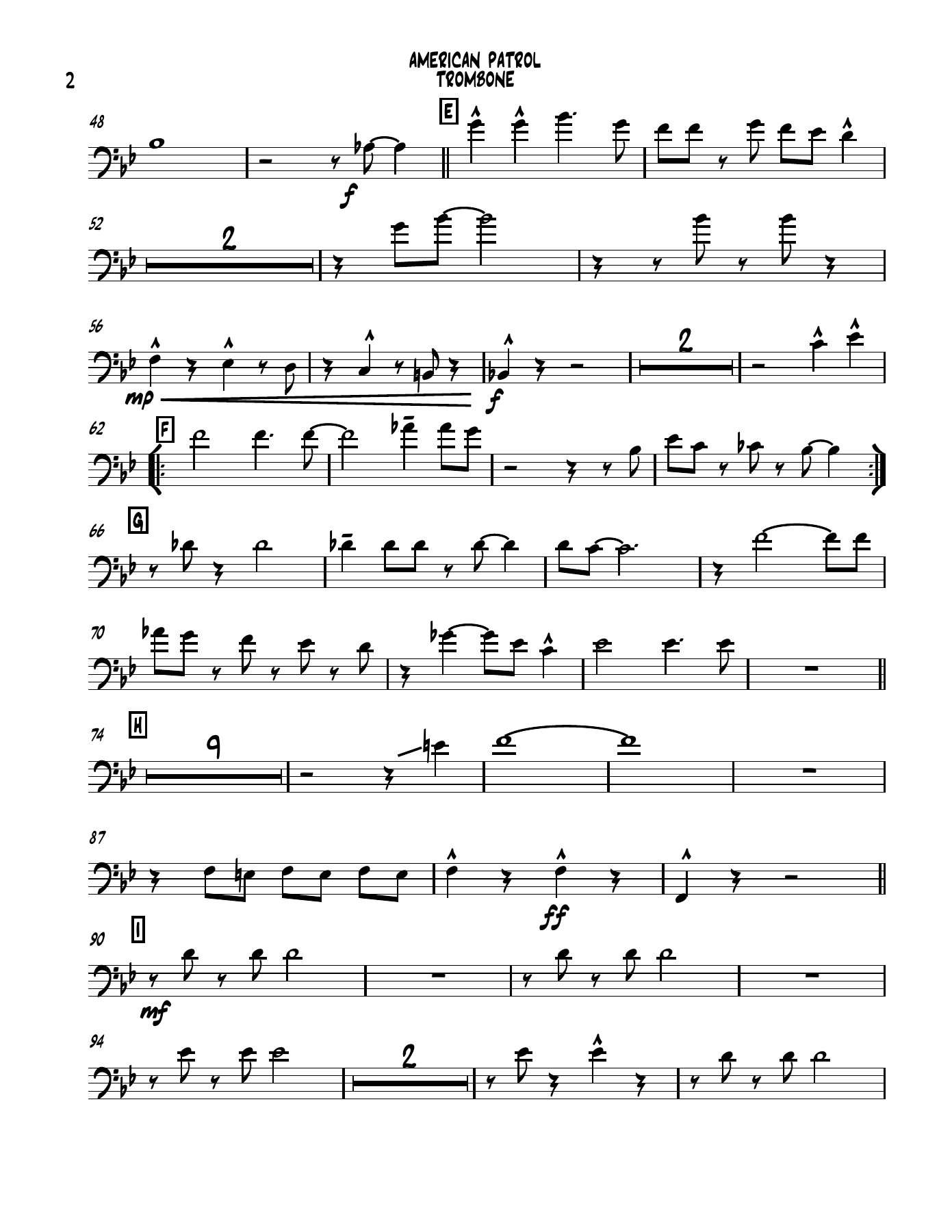 american patrol 01 TROMBONE — page 2
