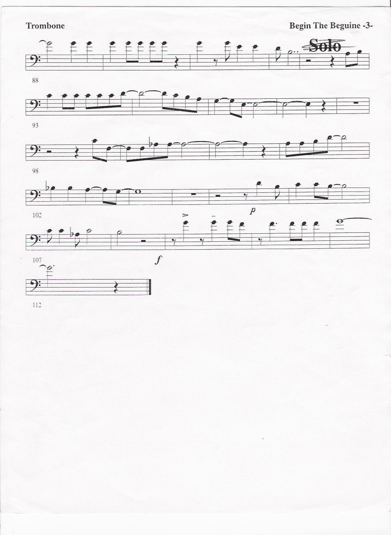 TROMBONE 132 beguine — page 3
