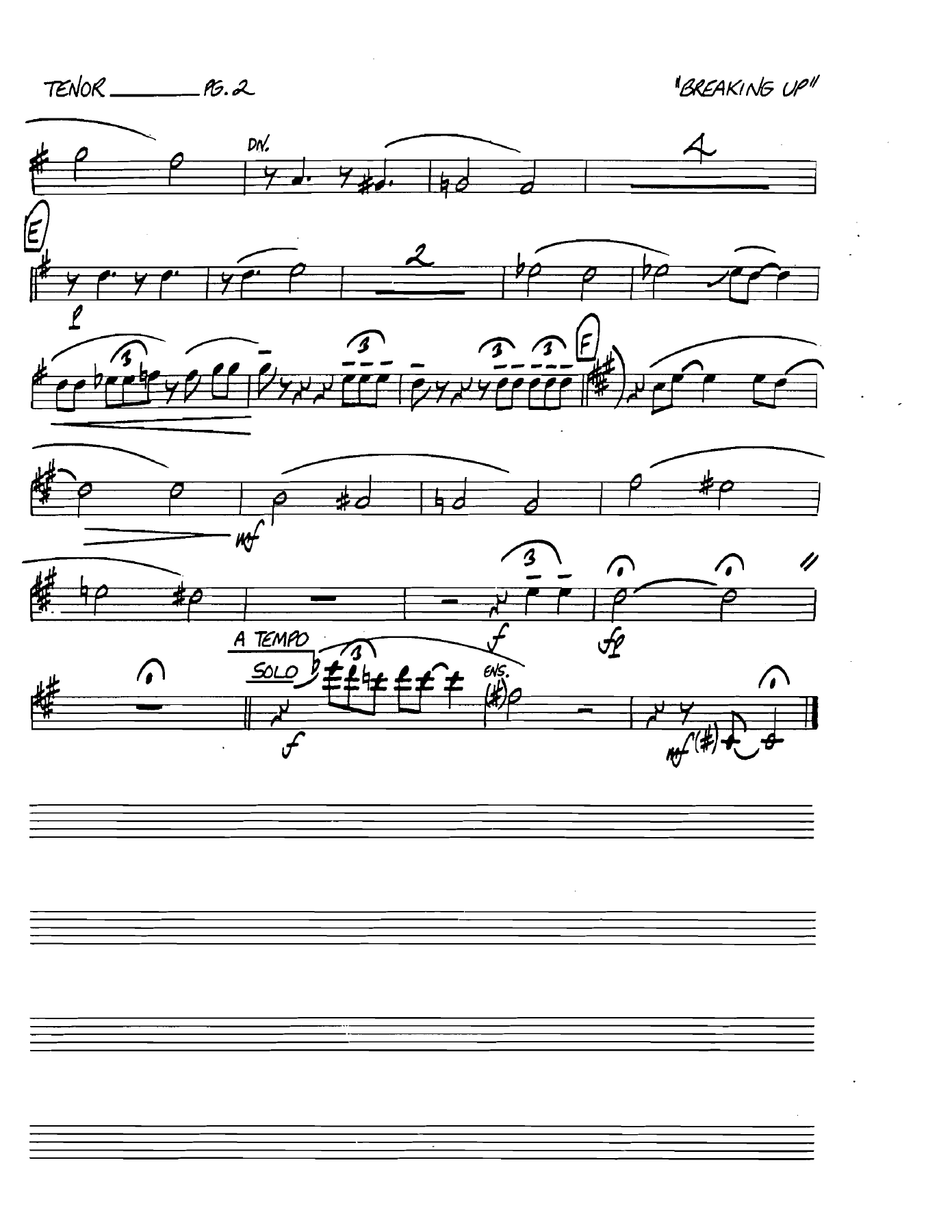 Breakingupishardtodo Bbtenorsax — page 2