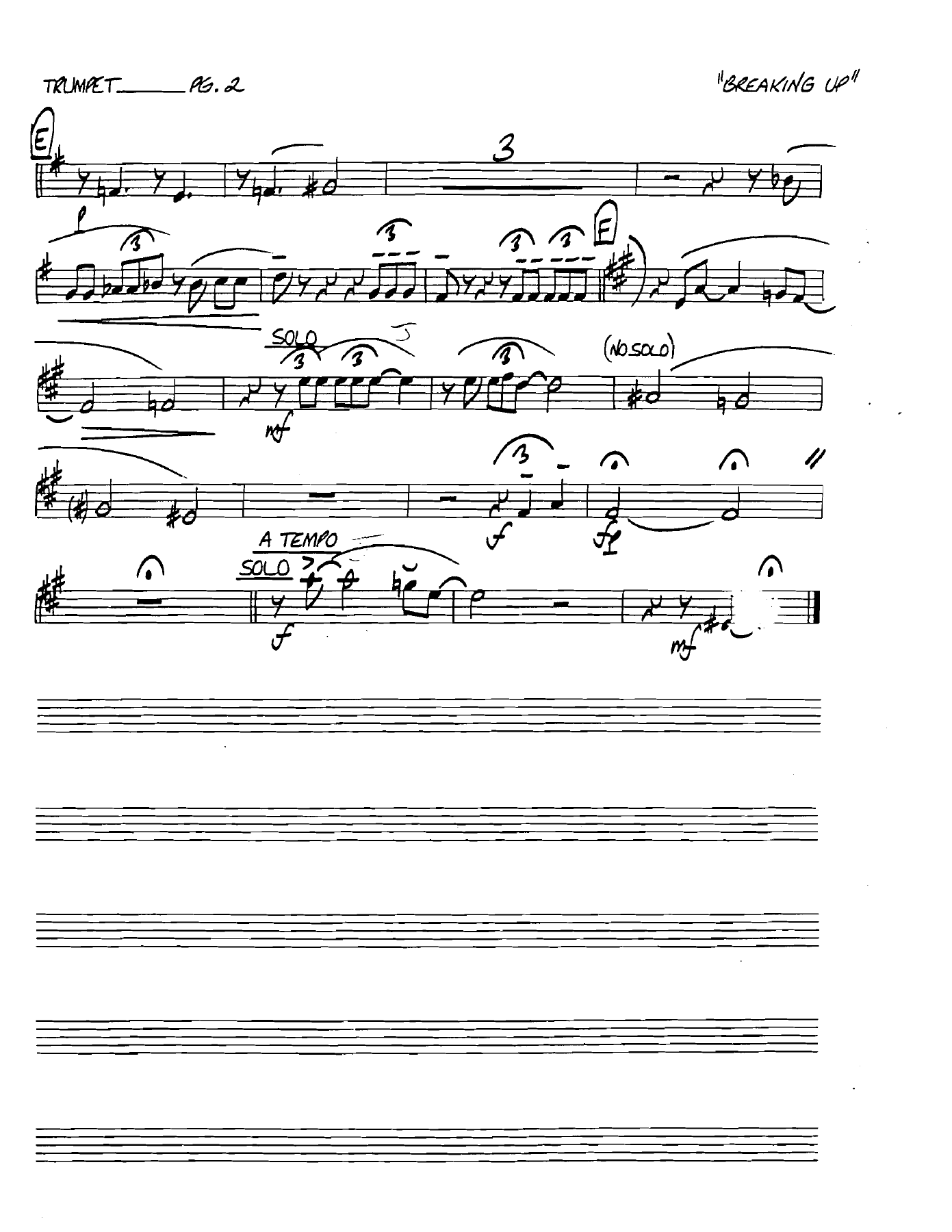 Breakingupishardtodo Bbtrumpet — page 2