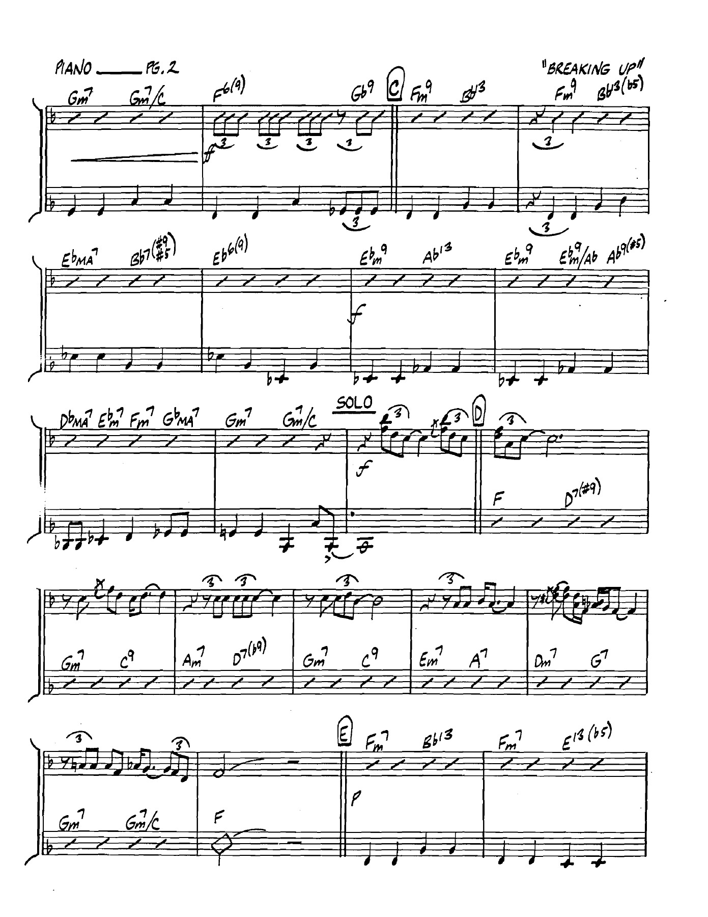 Breakingupishardtodo Piano — page 2
