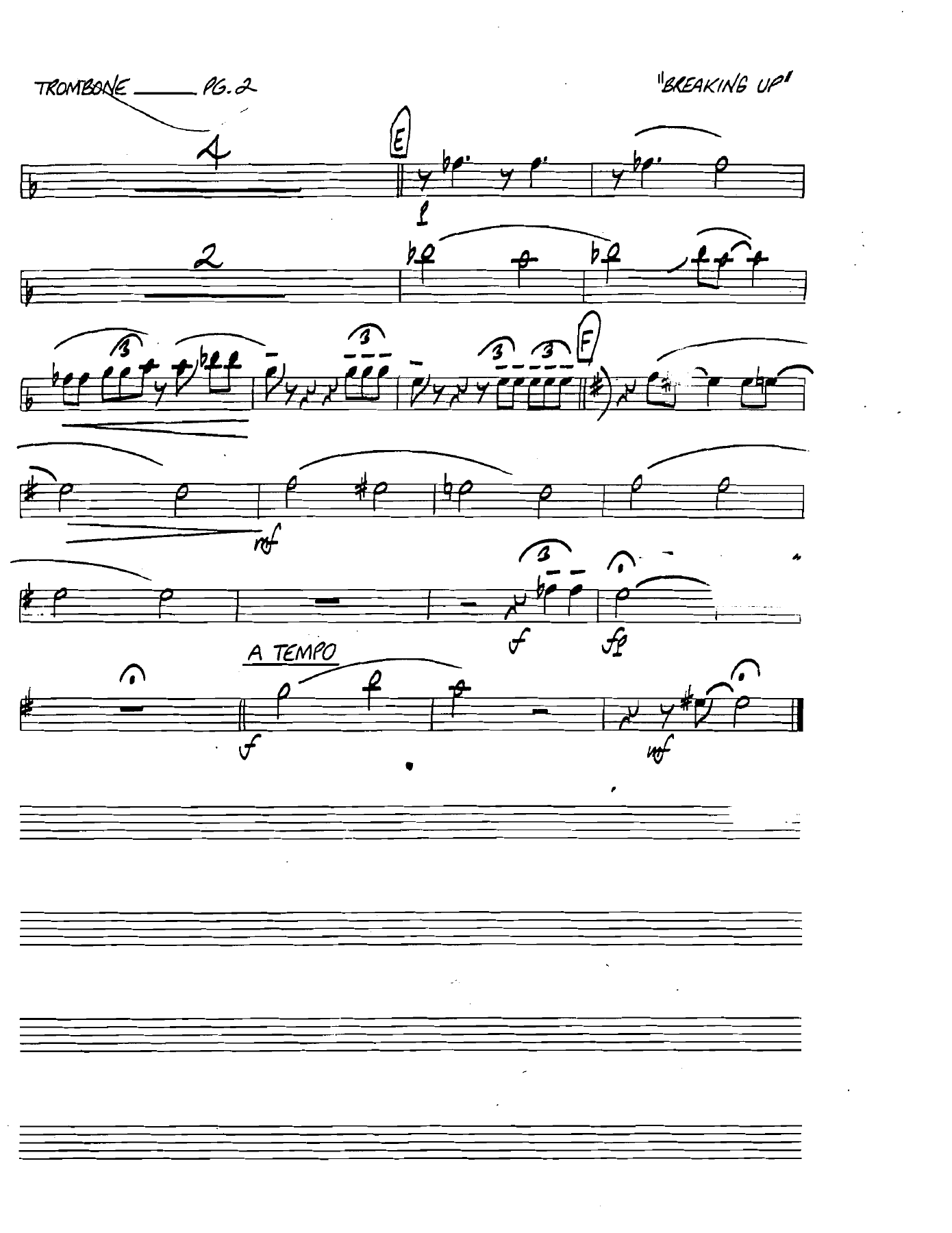 Breakingupishardtodo Trombone — page 2